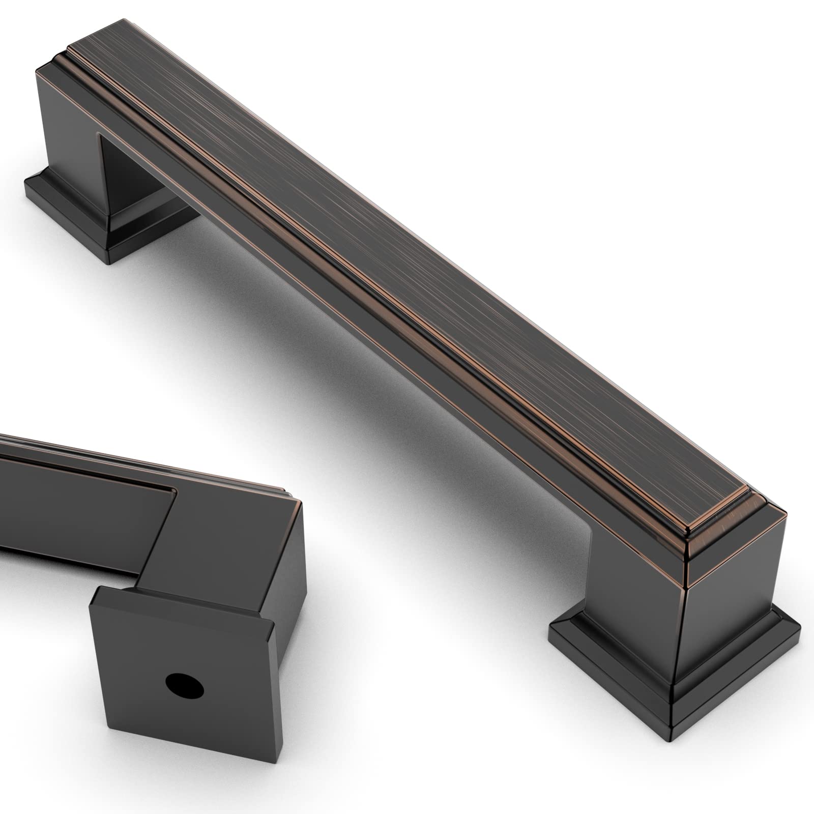 Asidrama 30 Pack 3.75 Inch (96mm) Oil Rubbed Bronze Cabinet Handles - Kitchen & Bathroom Drawer Pulls, Dresser Handles, Cupboard Hardware - Perfect for Home Renovation & Furniture Upgrade