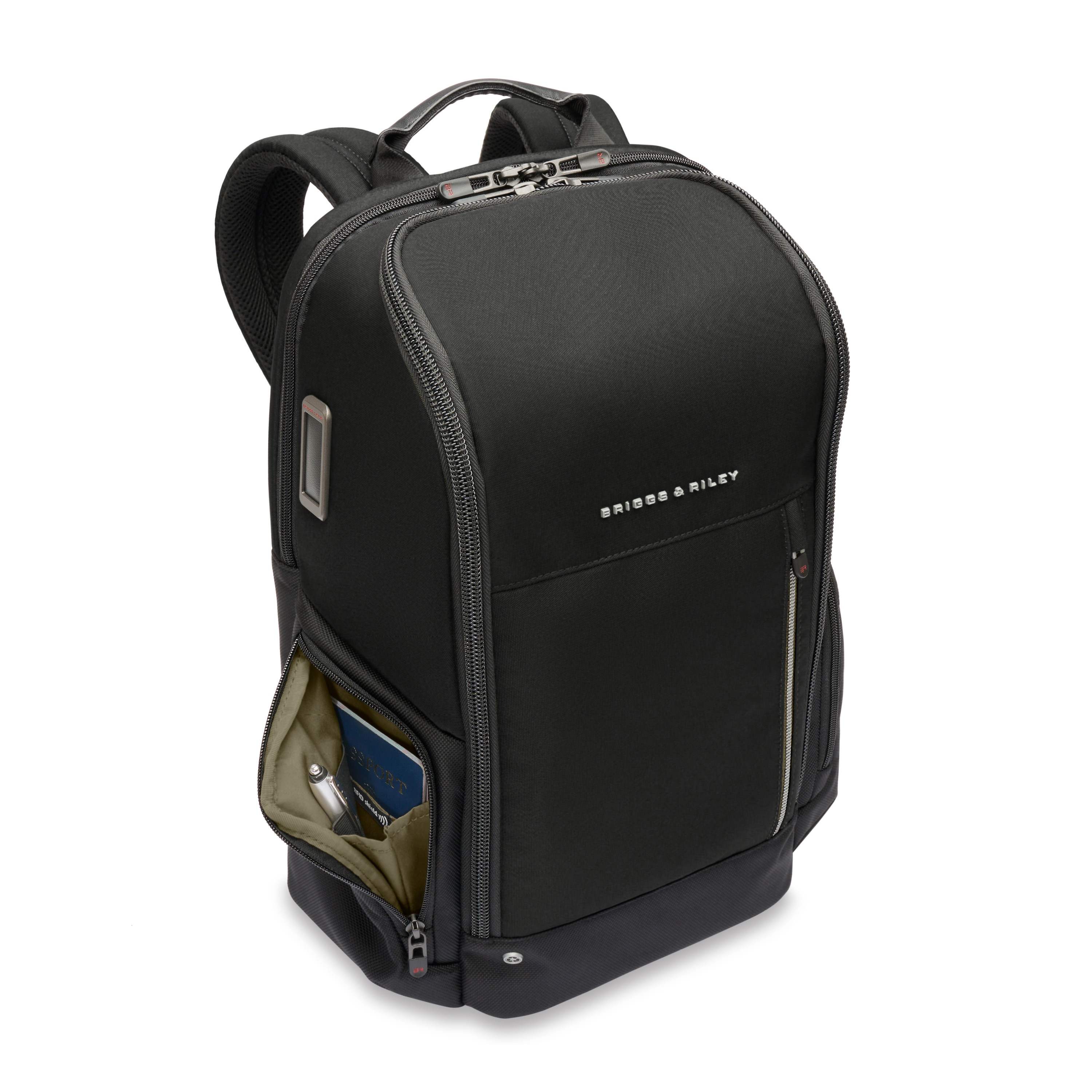 Briggs & Riley Medium Widemouth Backpack - Durable Travel & Work Backpack for Laptops Up to 17