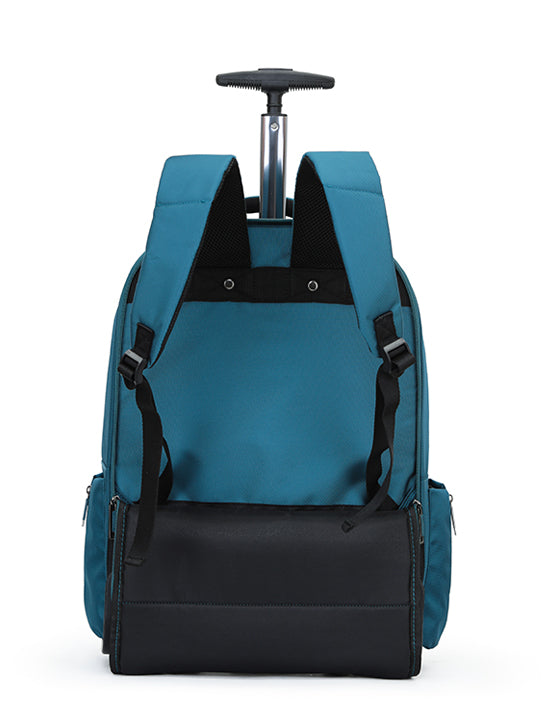 Tosca TCA601 Oakmont Trolley Backpack Teal - Stylish Carry-On Travel Backpack for Business Trips & Weekend Getaways