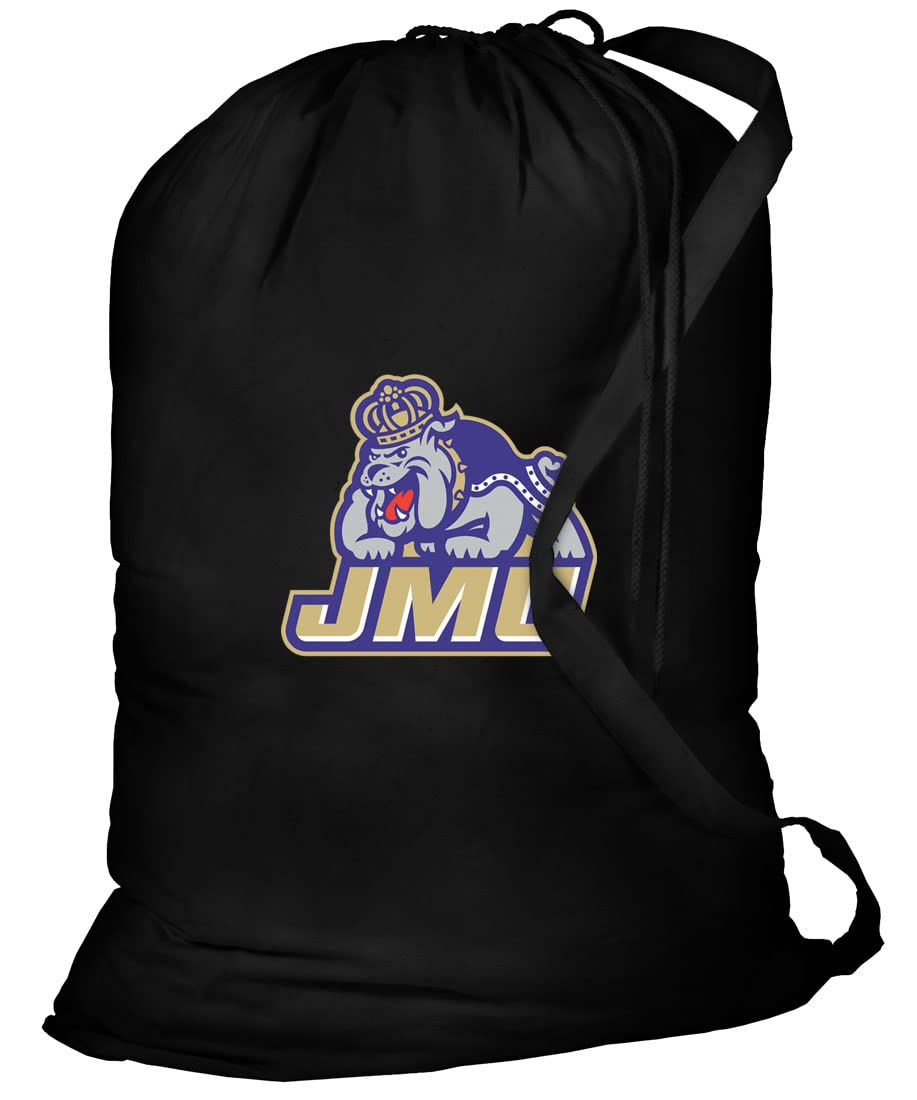 JMU Laundry Bag - Durable & Washable Clothes Hamper for College Students | James Madison University Gear for Dorm Room & Laundry Day