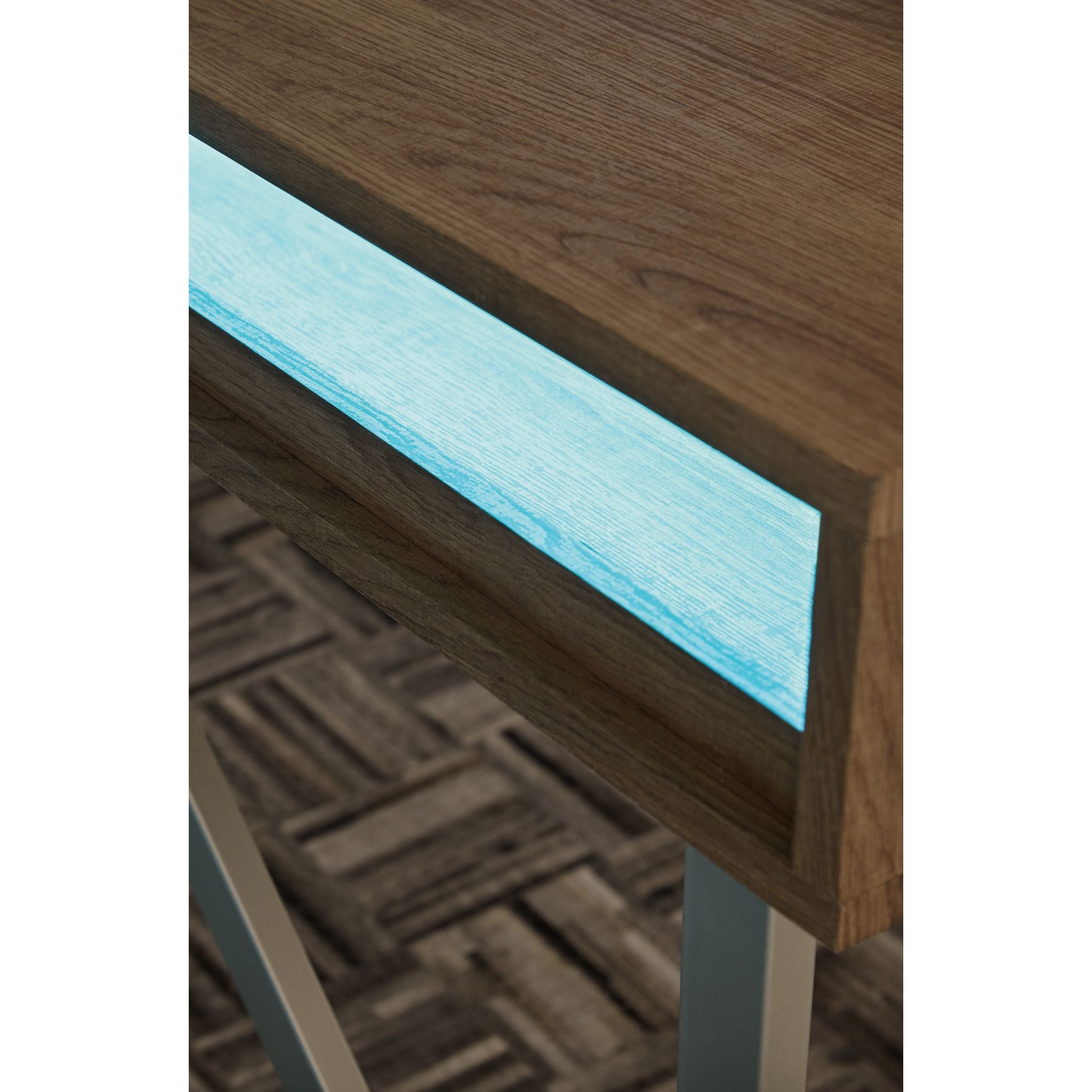 Barolli Modern Desk with Gunmetal Finish - Stylish Home Office Furniture for Work & Study | Perfect for Small Spaces & Minimalist Decor