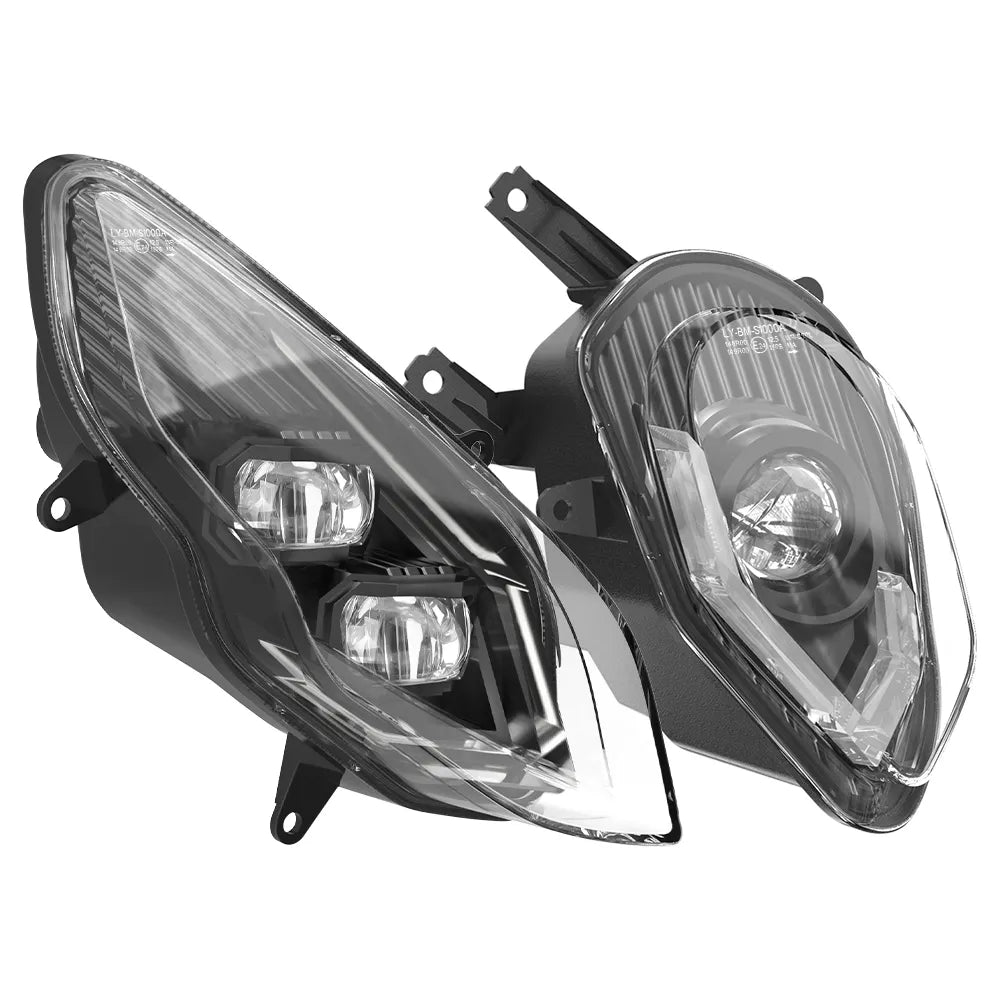 BMW S1000RR 2015-2018 Full LED Headlight Assembly - E Mark Approved - High Performance Motorcycle Headlights for Night Riding & Enhanced Visibility