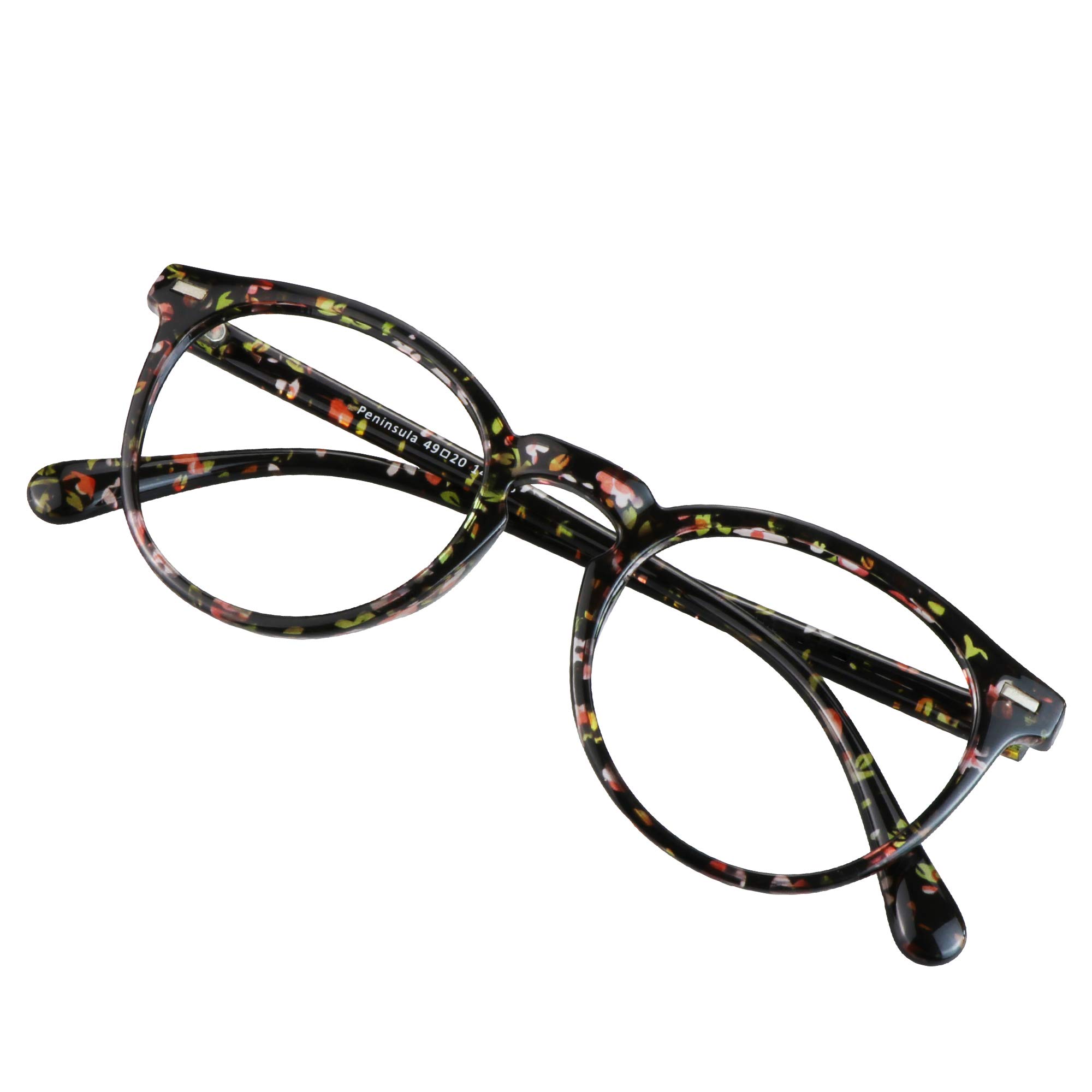 VisionGlobal Blue Light Blocking Glasses for Women & Men - Anti Eyestrain Computer Glasses with Stylish Oval Frame - Reduce Digital Eye Strain for Work, Gaming & Screen Time