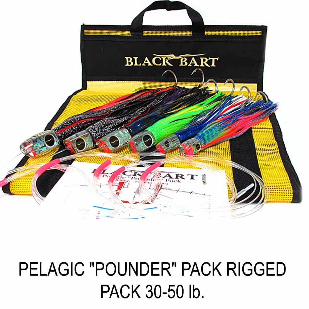 Black Bart Pelagic Pounder Pack - Premium Saltwater Fishing Lures for Tuna, Marlin & Offshore Gamefish - Perfect for Deep Sea Fishing & Big Game Angling Adventures