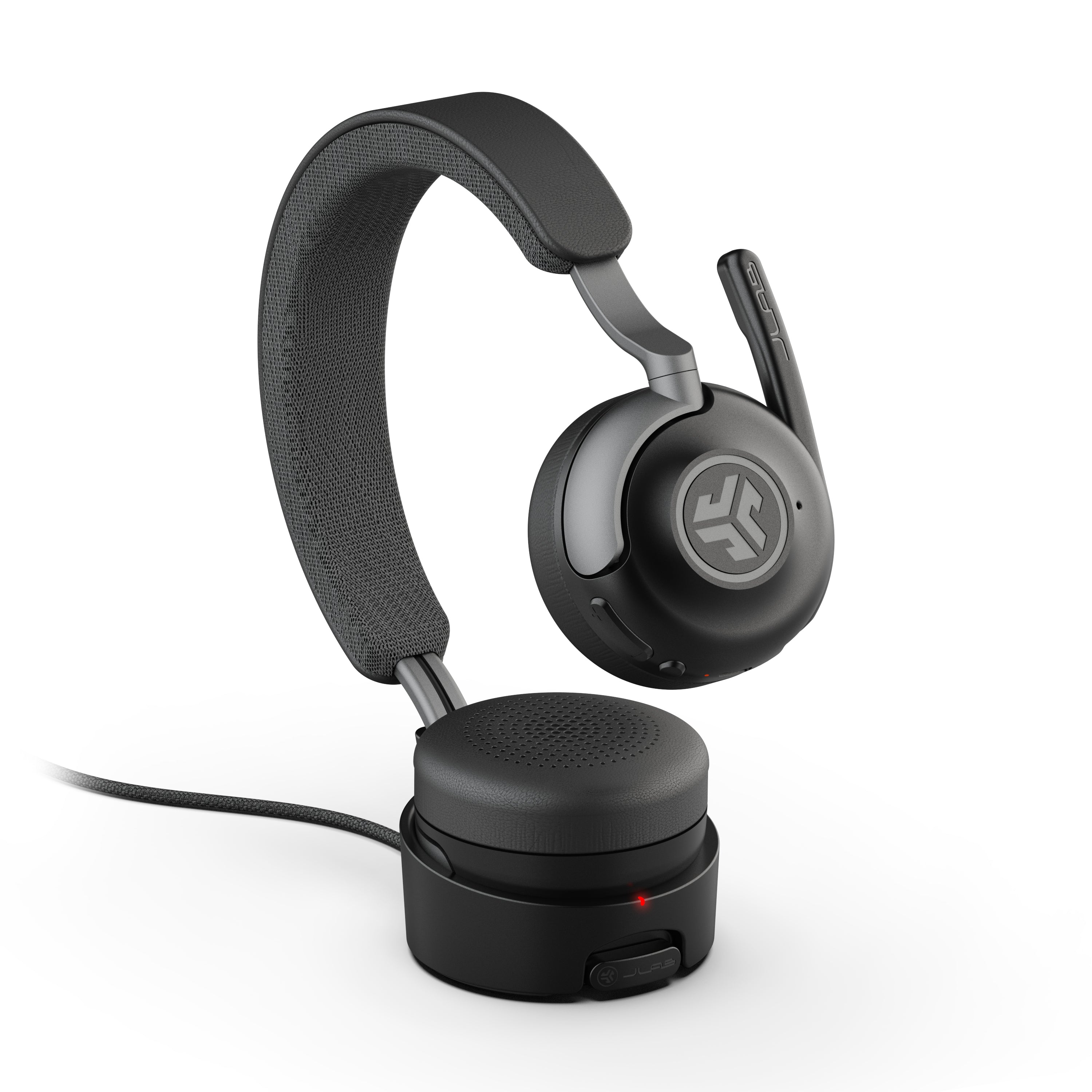 Epic Work ANC Wireless On-Ear Headphones - Black | Noise Cancelling Bluetooth Headset for Office, Travel & Music Lovers