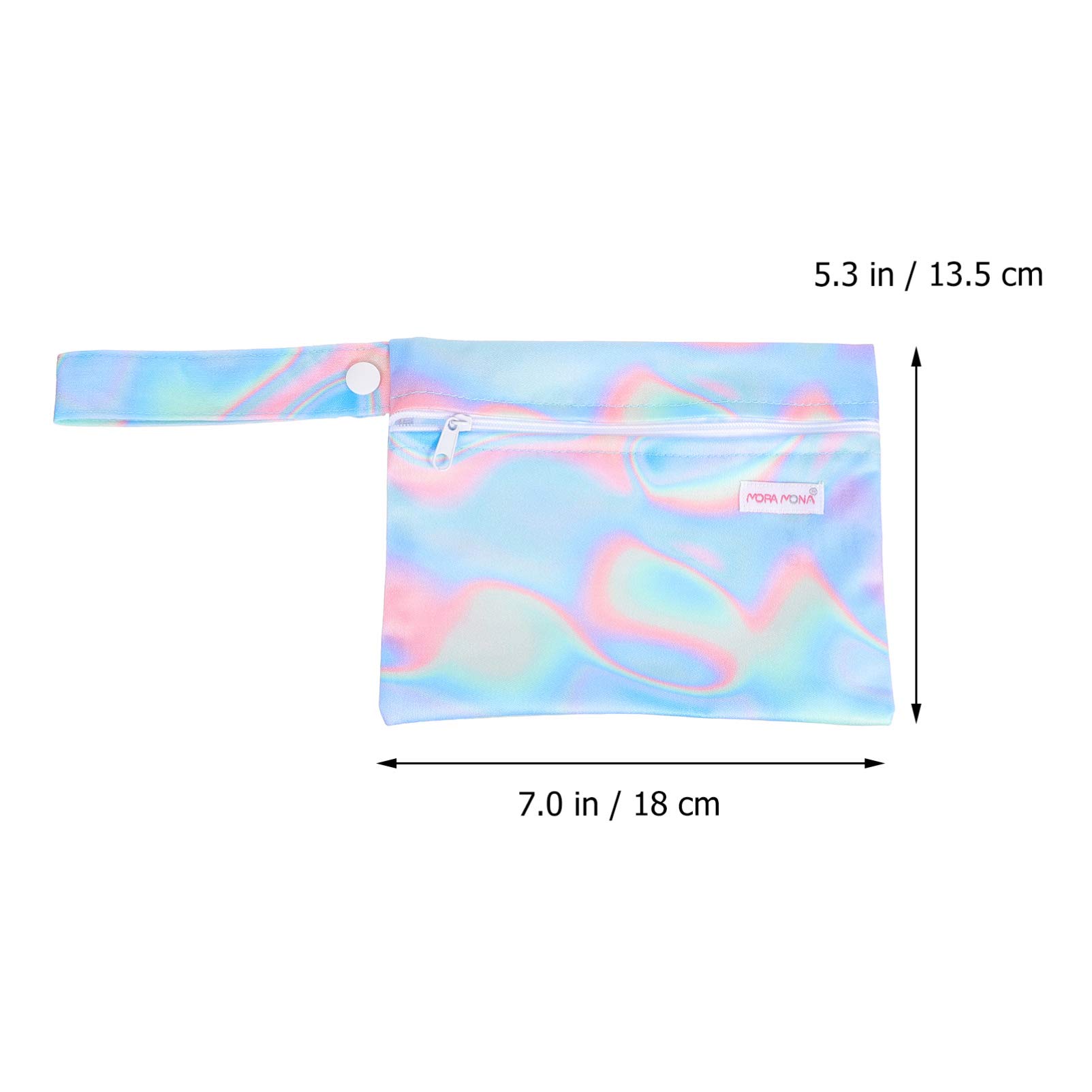 2 Pack Zippered Menstrual Pad Organizer Bags - Portable & Leak-Proof Period Pouch for Travel, Gym, School & Work - Polyester Storage Bag for Sanitary Napkins & Feminine Hygiene Products
