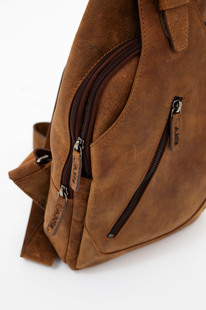 Premium Adrian Klis 2854 Sling Bag - Genuine Buffalo Leather Crossbody Bag for Men & Women - Perfect for Travel, Work & Everyday Use