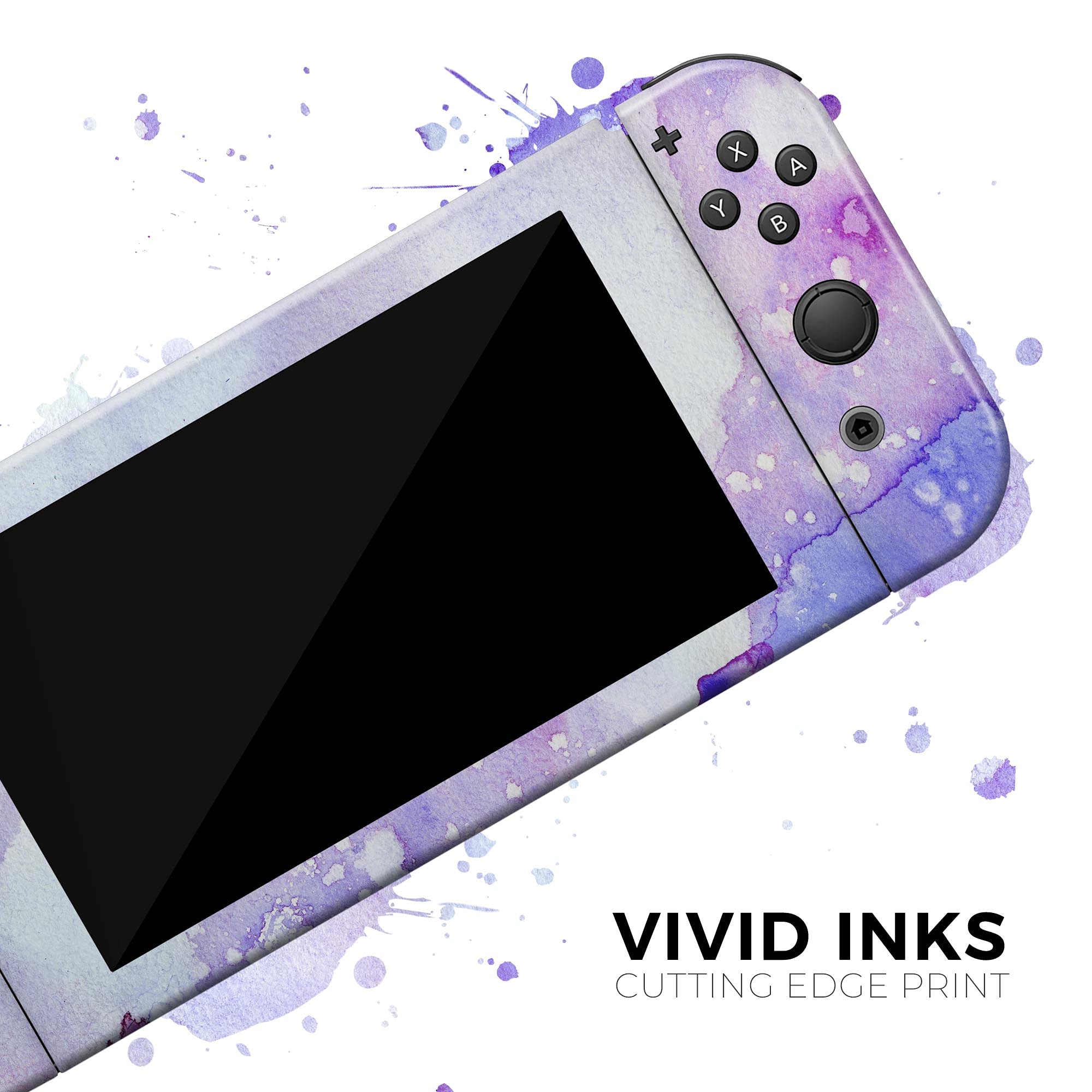 Nintendo Switch OLED Dock Skin Decal - Scratch-Resistant Removable Vinyl Wrap Cover - Blue Watercolor Texture - Compatible with Switch OLED Dock Only - Perfect for Gaming Setup & Console Protection