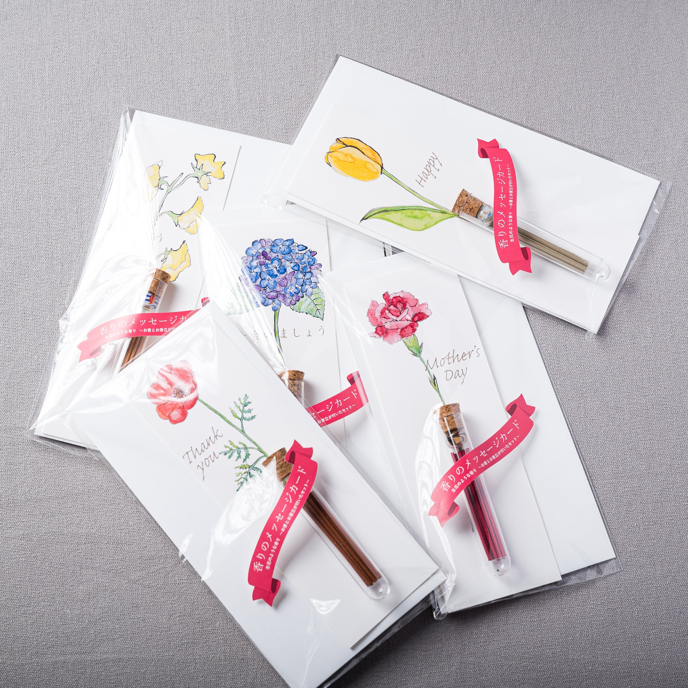 Mother's Day Incense Greeting Card - Elegant Floral Scented Card for Mom - Perfect for Birthday, Anniversary & Thank You Gifts