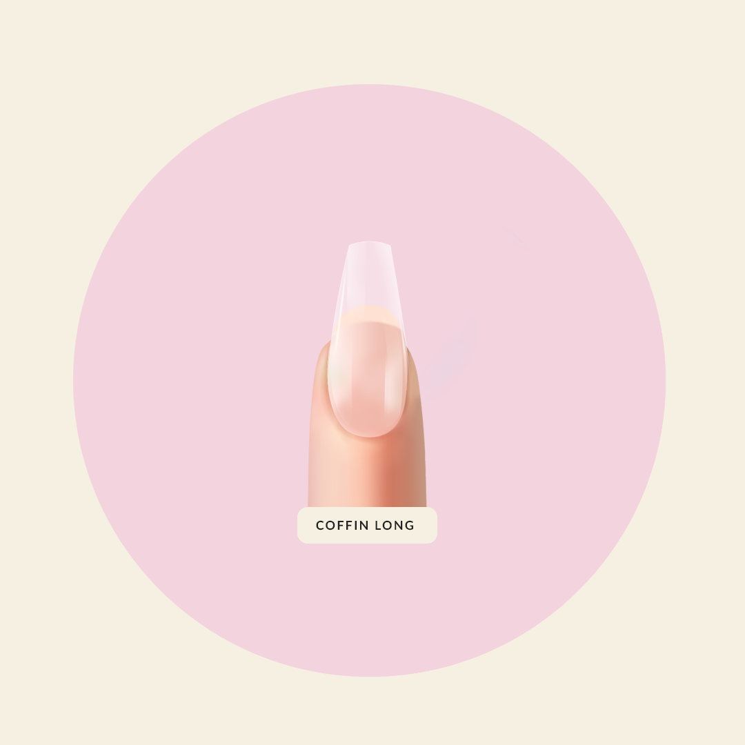 Mitty Nail Extension Kit - Clear Acrylic Nail Tips for Professional Salon & DIY Manicure - Perfect for Nail Art, French Tips & Long Lasting Extensions