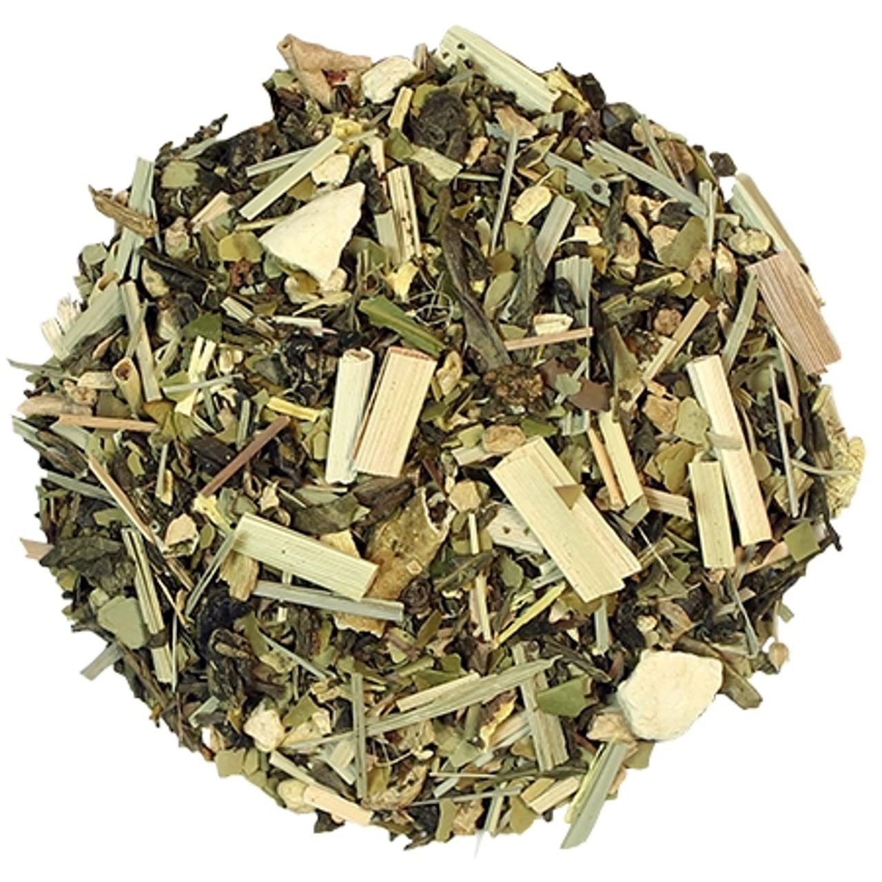 Organic Detox Tea Blend with Green Tea, Yerba Mate, Gynostemma, Ginger & Lemongrass - Herbal Tea for Cleansing & Energy - 4oz Bag - Refreshing Citrus Flavor for Morning Boost & Wellness Routine