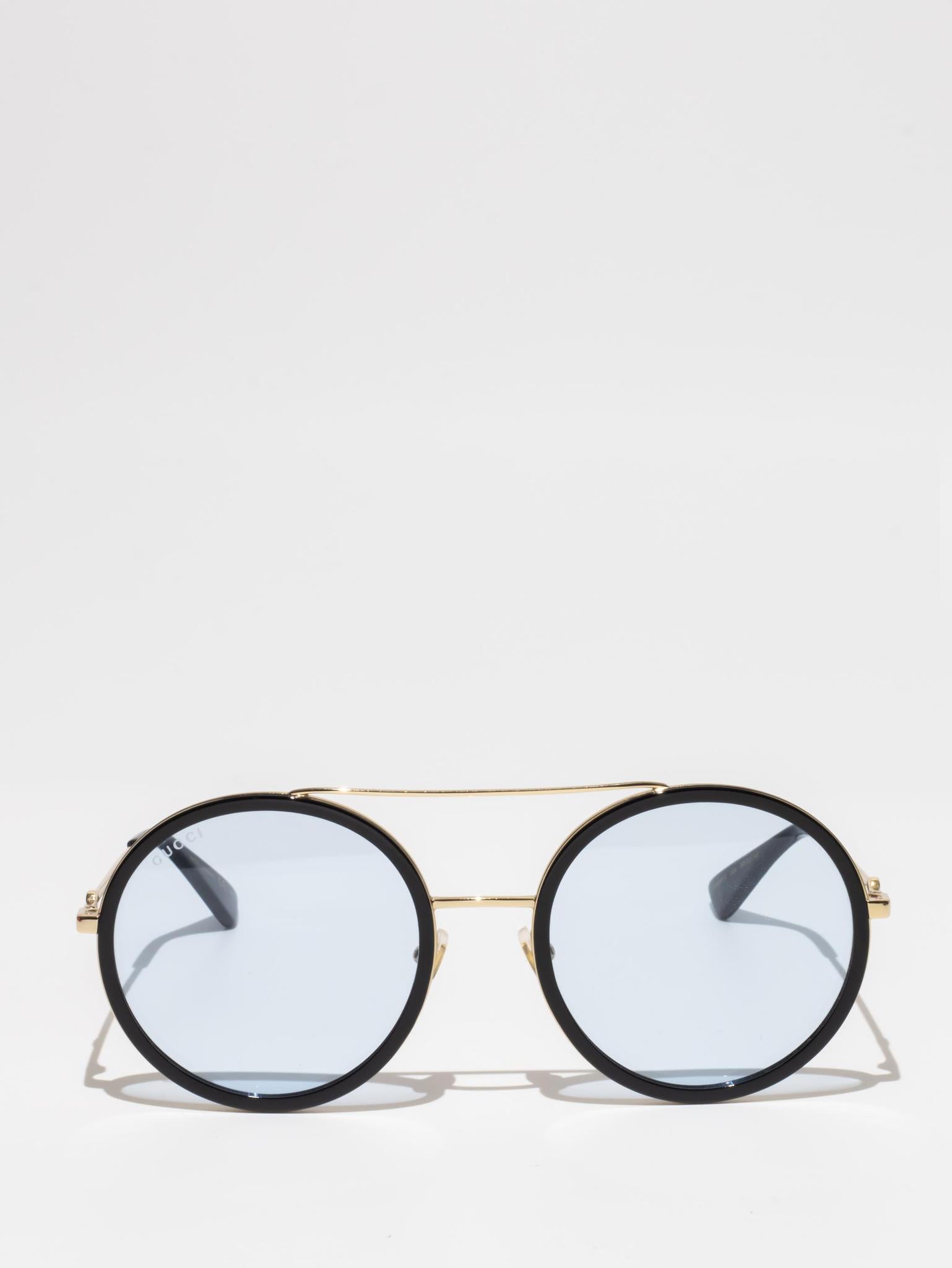 Gucci GG0061S 009 Gold & Black Sunglasses for Women - Luxury Designer Shades for Beach, Driving & Outdoor Fashion