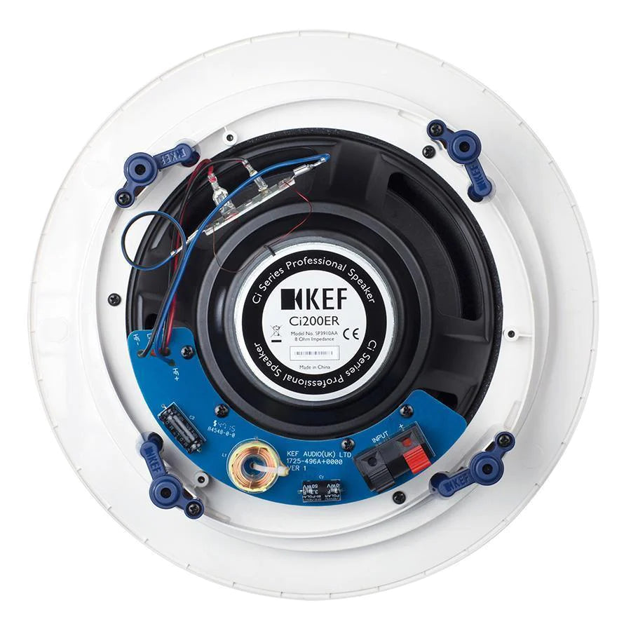 KEF Ci200ER 8-Inch In-Ceiling Speaker - High Performance Home Audio System for Living Room, Bedroom & Home Theater Installation