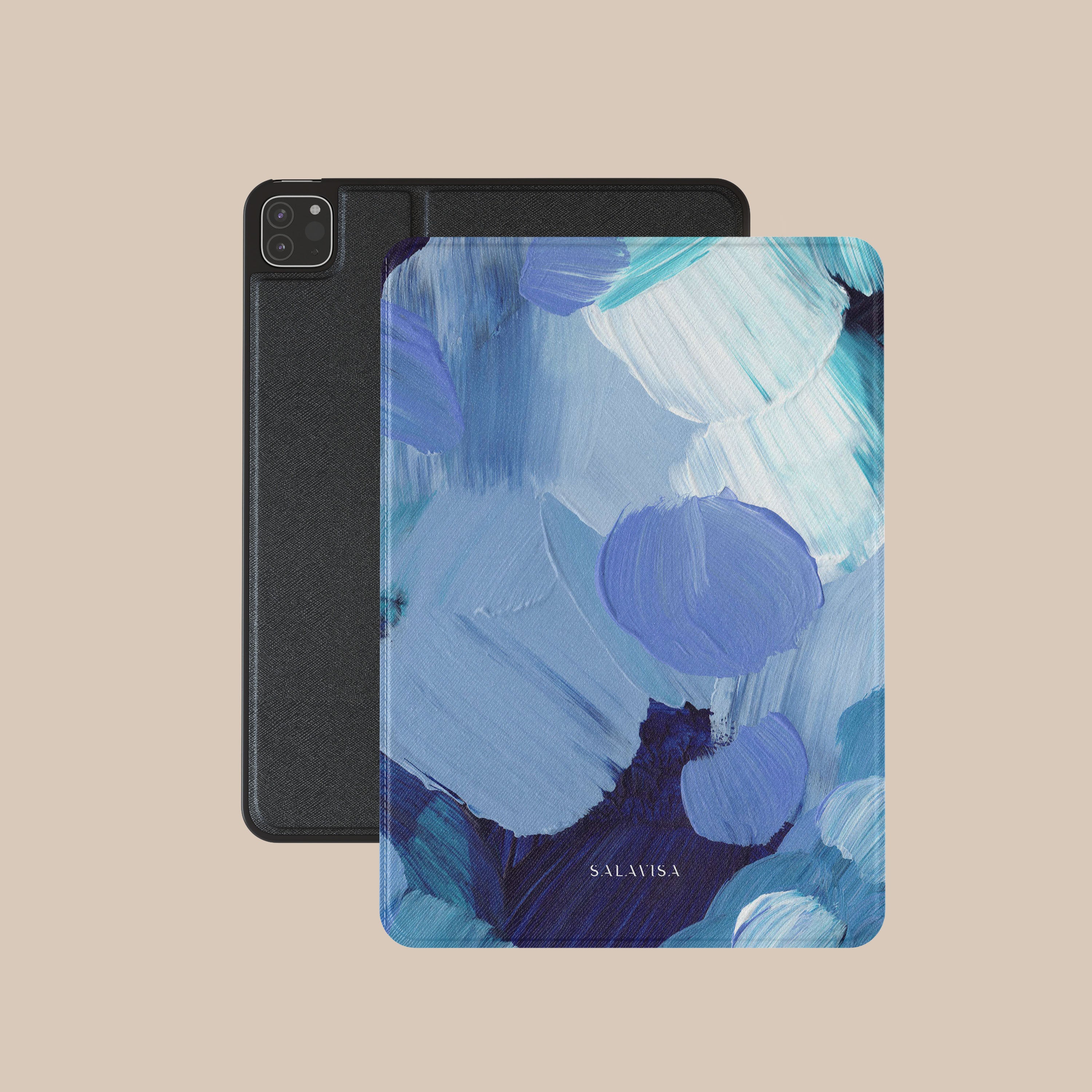 Watercolor Floral iPad Case - Aesthetic Spring Design Protective Cover for iPad Air/Pro, Perfect for Artists, Students & Professionals - Home, Office & Travel Use