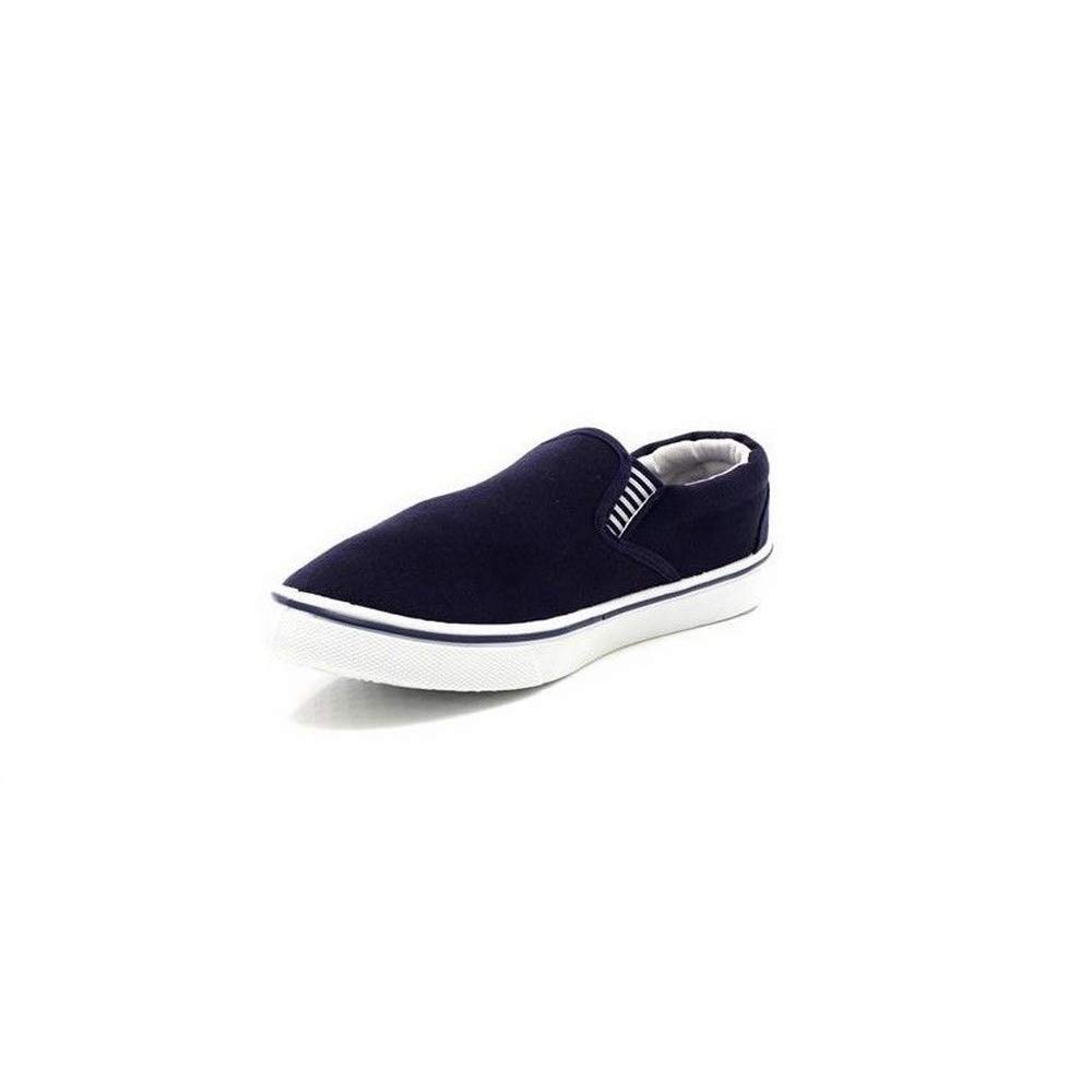 Men's Casual Canvas Deck Shoes with Gusset - Comfortable Boat Shoes for Sailing, Yachting & Summer Outdoor Activities