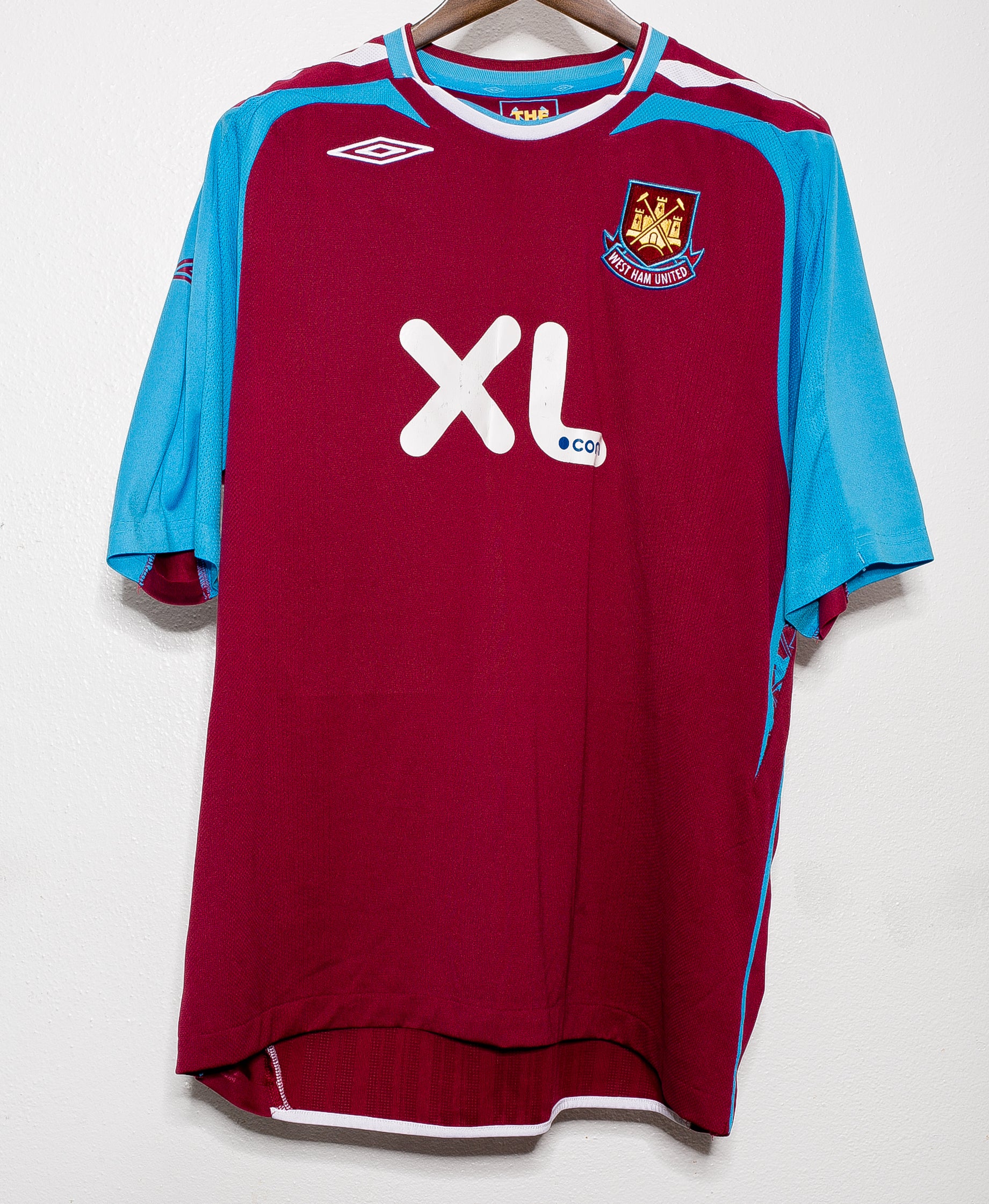 2007-2008 West Ham United Home Jersey XXL - Authentic Football Shirt for Fans & Collectors - Perfect for Match Days, Sports Events & Retro Fashion