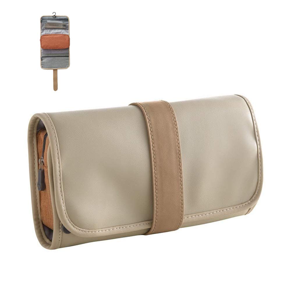 Portable Foldable Hanging Travel Toiletry Bag for Makeup Cosmetics & Bathroom Essentials - Waterproof Organizer for Camping, Gym & Vacation