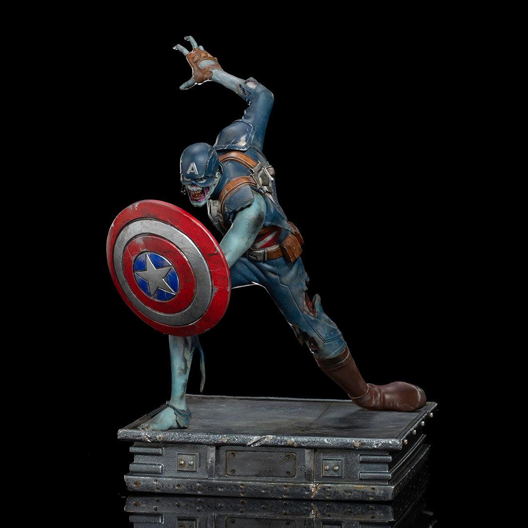 Iron Studios What If... Captain America Zombie Art Scale 1/10 Statue - Marvel Zombies Collectible for Display & Home Decor