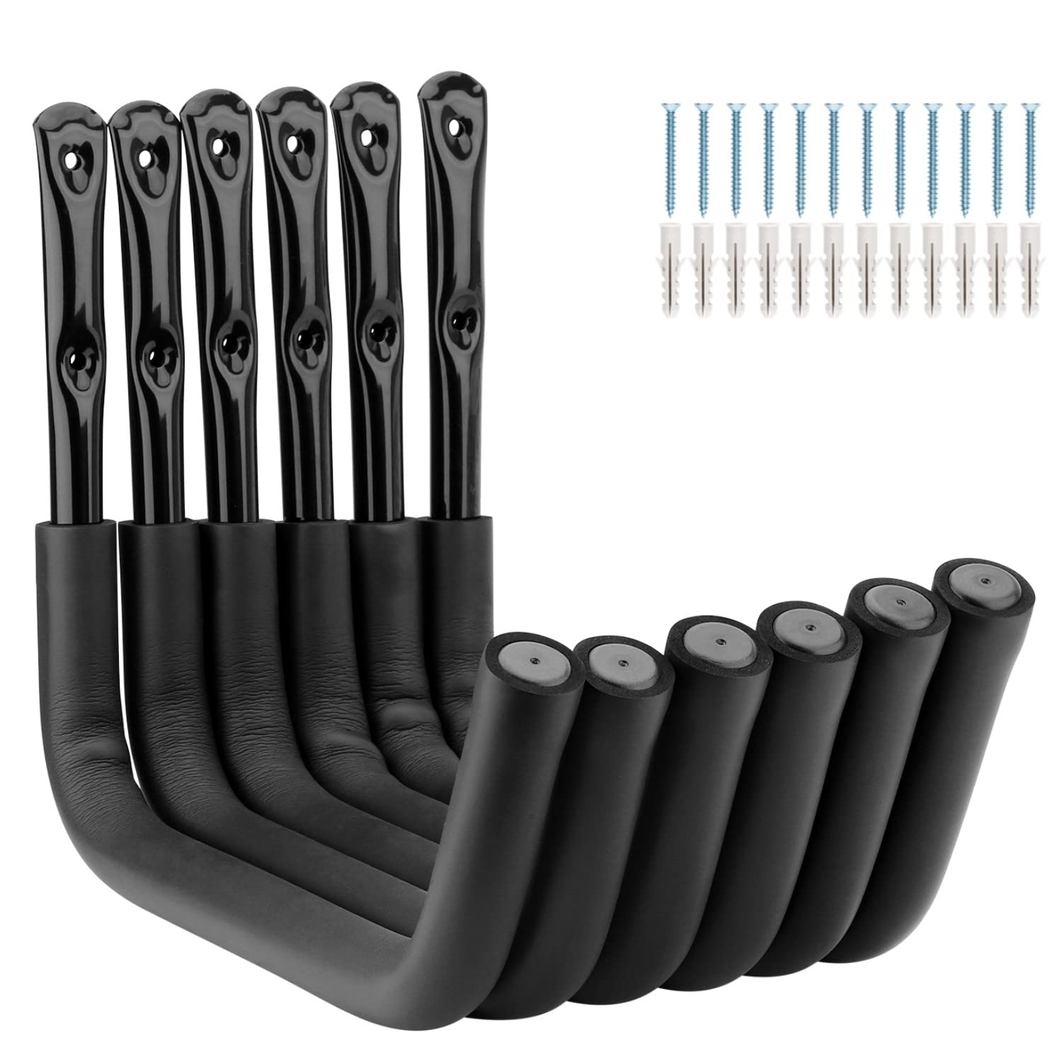 Heavy Duty Garage Storage Kayak Hooks - 15 Inch Wall Mounted Hangers for Canoe, Surfboard, Ladder, Bike & More (55LB Capacity) - Perfect for Garage, Basement & Outdoor Organization
