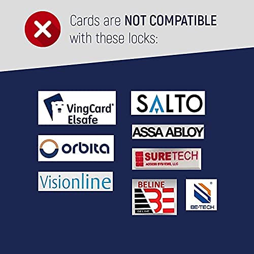 MIFARE Classic 1K RFID Smart Cards - 1000 Pack Blank 13.56MHz ISO14443A NFC Cards for Hotel Key Systems, Access Control & Security - Printable RFID Cards (No Magnetic Stripe) for Hotels, Offices, Gyms & Membership Programs