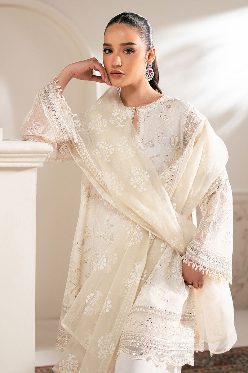 LOTUS BLOOM 4-Piece Net Embroidered Suit Set for Women - Elegant Pakistani/Indian Party Wear - Perfect for Weddings, Festivals & Special Occasions