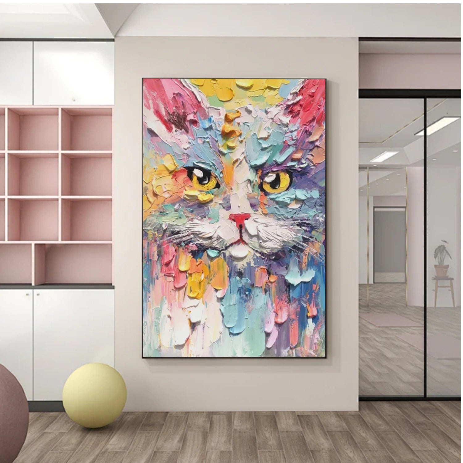 Animal Art Painting #AP140 - Handmade Canvas Wall Art for Home & Office Decor | Perfect for Living Room, Bedroom & Gift Ideas
