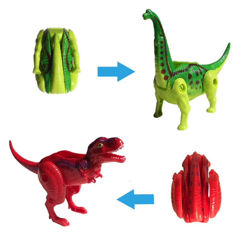 4 Pack Magic Hatching Dinosaur Eggs Toys for Kids 3+ Years - T-Rex, Pterosaurs, Brachiosaurus & Triceratops (Random Colors) - Fun Educational STEM Gifts for Boys & Girls, Perfect for Birthday Parties & Pretend Play