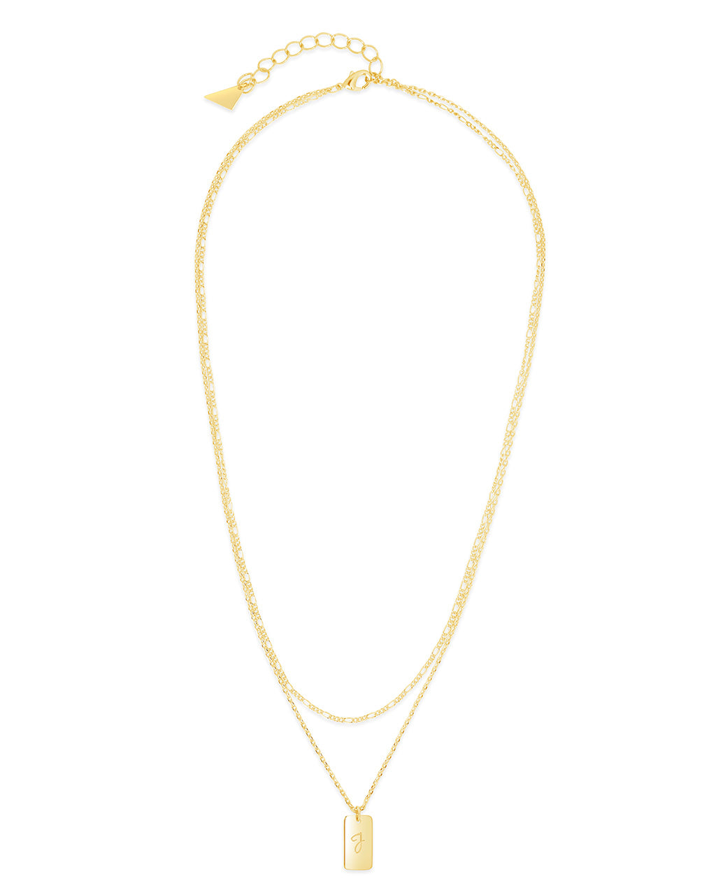 Layered Chain Necklace for Women - Initial Pendant Necklace, Dainty Gold & Silver Jewelry Gift for Her - Perfect for Everyday Wear, Date Night & Special Occasions