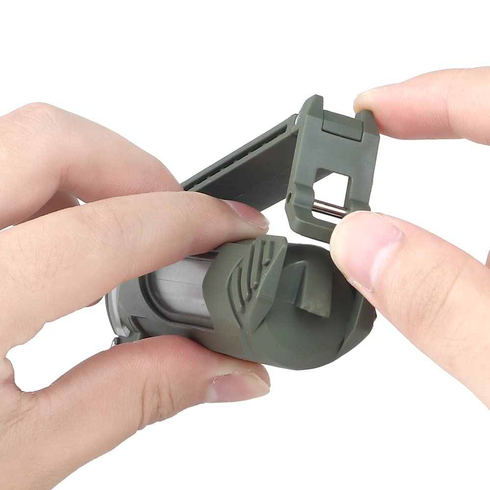 Tactical Waterproof MOLLE Battery Storage Case - CR123 AAA AA Battery Organizer Holder for Camping, Hiking & Emergency Kits