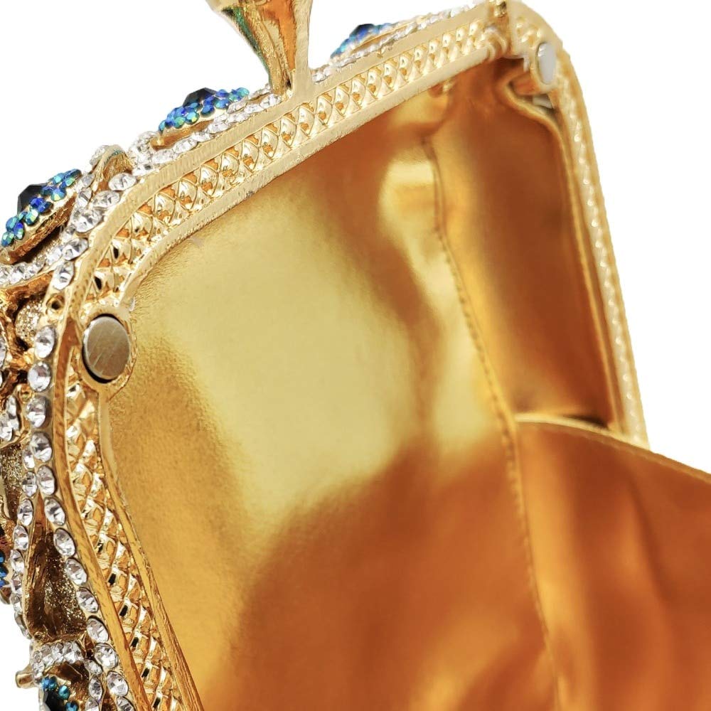 Evil Eye Crystal Clutch Bag for Women - Rhinestone Evening Purse for Wedding, Party & Prom - Mini Sparkly Handbag - Perfect for Date Night, Bridal Shower & Special Occasions