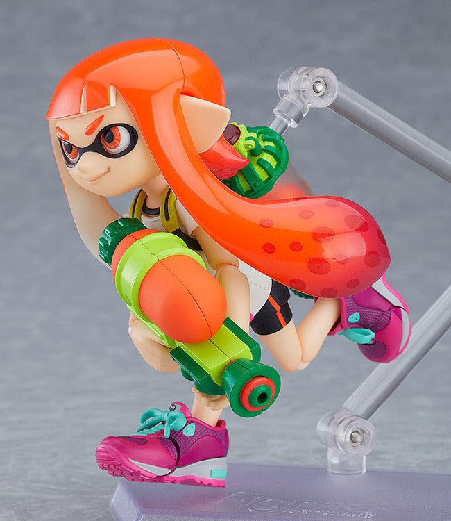 Figma #400 DX Splatoon Girl Inkling Action Figure - Collectible Anime Model for Gaming Fans & Decor