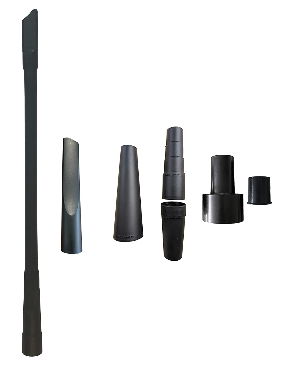 Universal Vacuum Hose Attachments & Crevice Cleaning Tool Kit - Flexible Long Cleaner with Shop Vac Adapter - Under Refrigerator & Car Crevice Vacuum Accessories - Ideal for Home, Garage & Auto Detailing