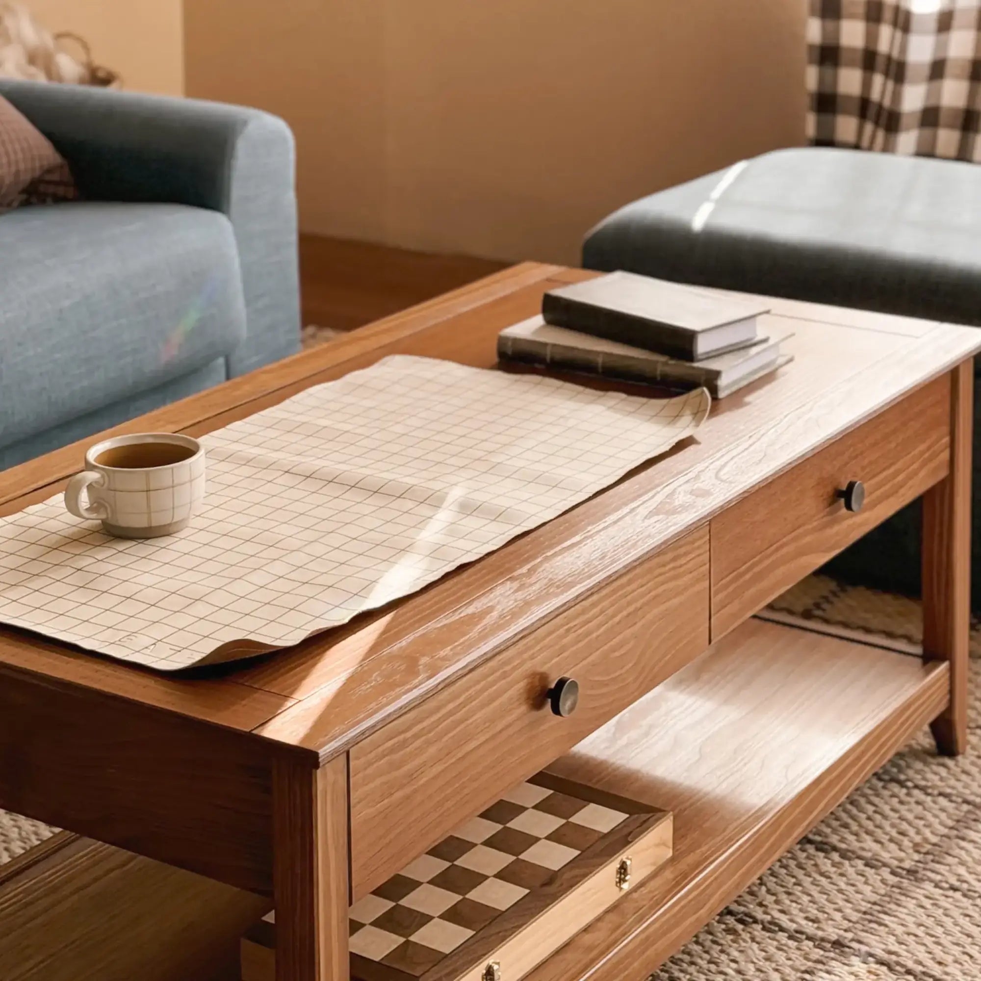 Modern Greenport Coffee Table - Stylish Living Room Furniture for Home Decor, Perfect for Small Spaces & Apartments