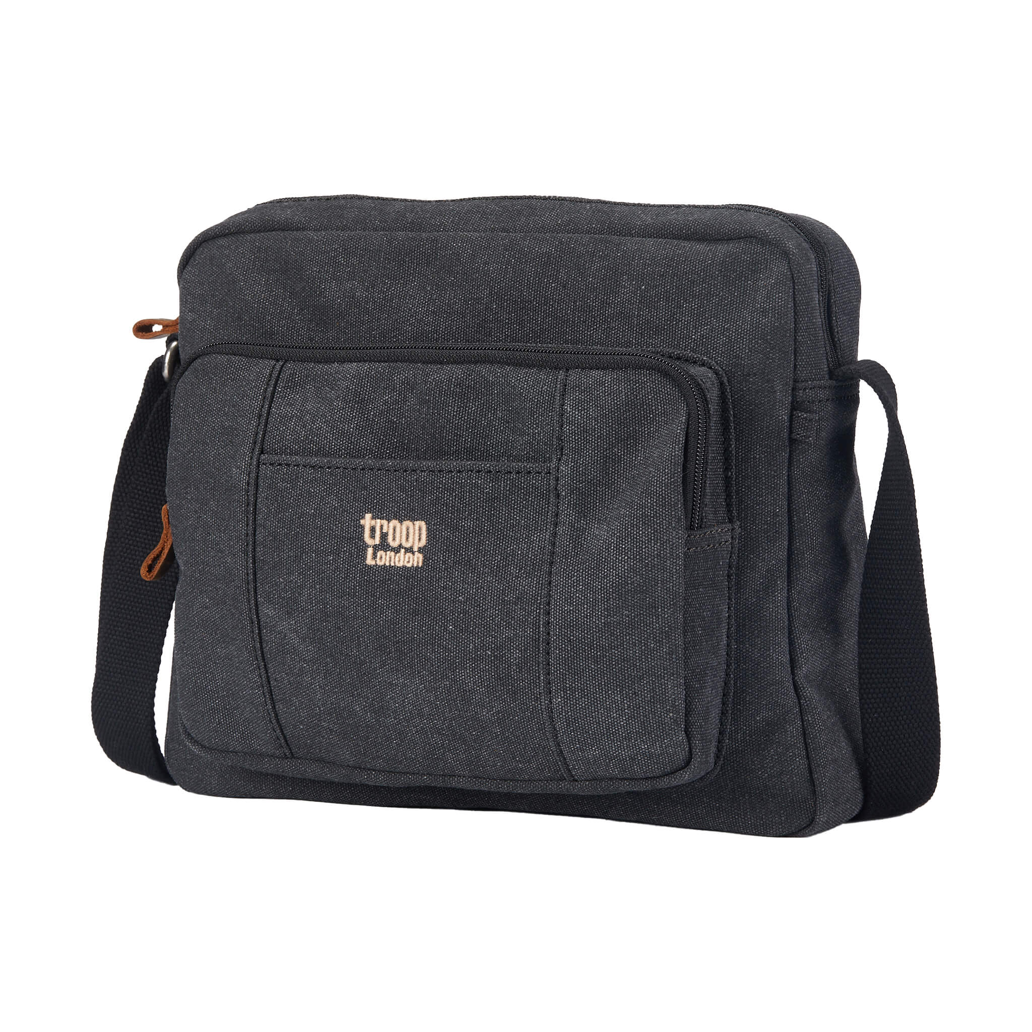 TRP0234 Troop London Classic Canvas Crossbody Bag for Men & Women - Stylish & Durable Everyday Shoulder Bag for Work, Travel & Casual Outings