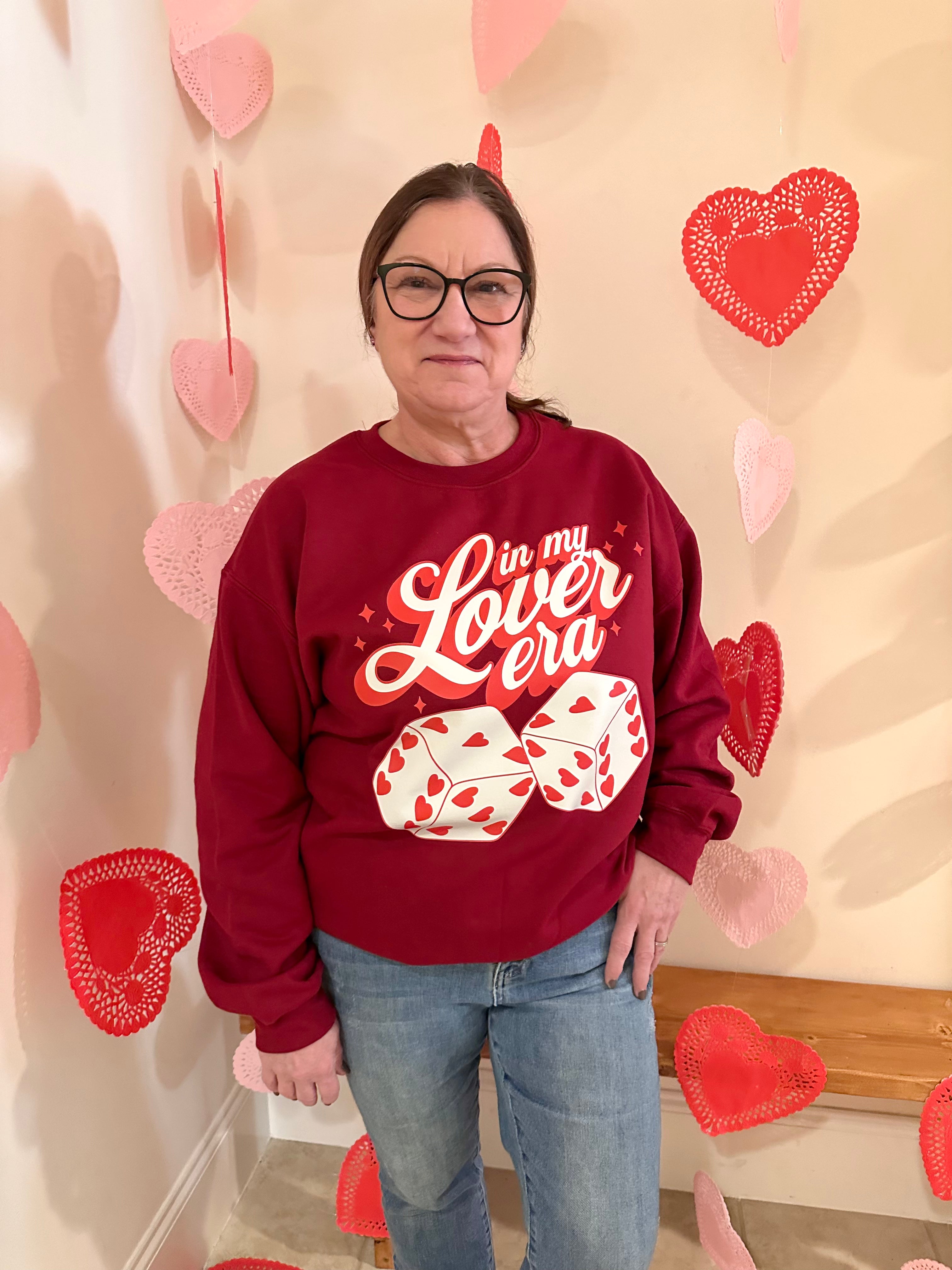 In My Lover Era Sweatshirt - Trendy Couple Matching Hoodie for Valentine's Day & Anniversary Gifts - Perfect for Date Nights and Romantic Getaways
