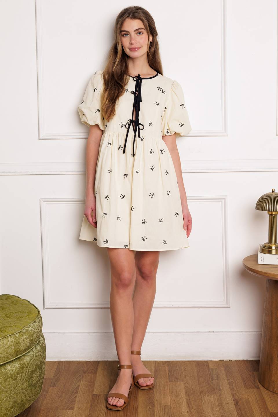 Stylish Woven Mini Babydoll Dress for Women - Perfect for Vineyard Visits, Summer Outings & Date Nights