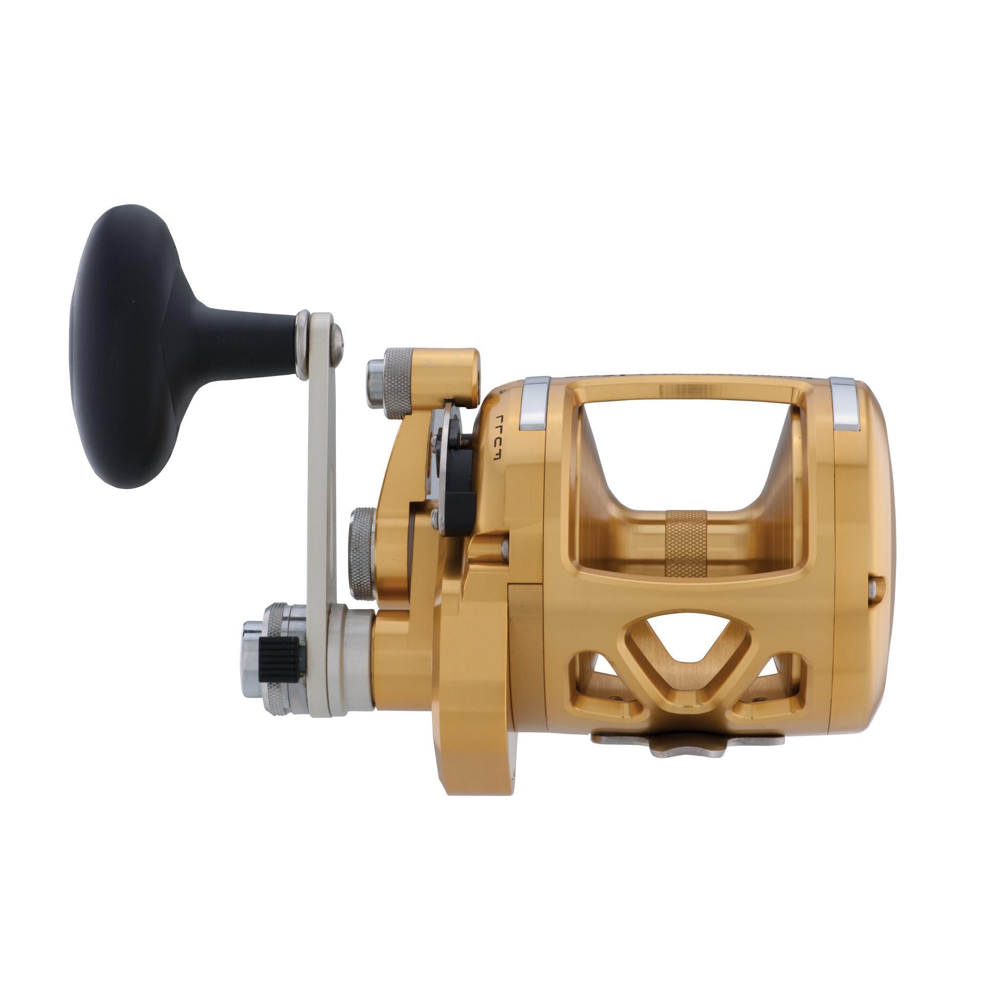 International® VIS Two Speed Conventional Fishing Reel - Saltwater & Freshwater Angling Gear for Offshore & Inshore Fishing