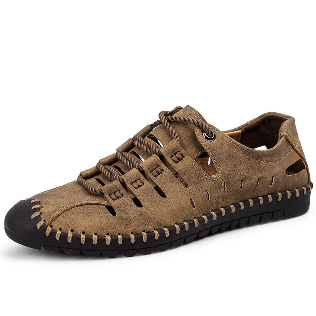 CHENSAN Men's Hiking Sandals - Outdoor Water Shoes & Leather Sandals for Trekking, Beach Walking & Summer Adventures