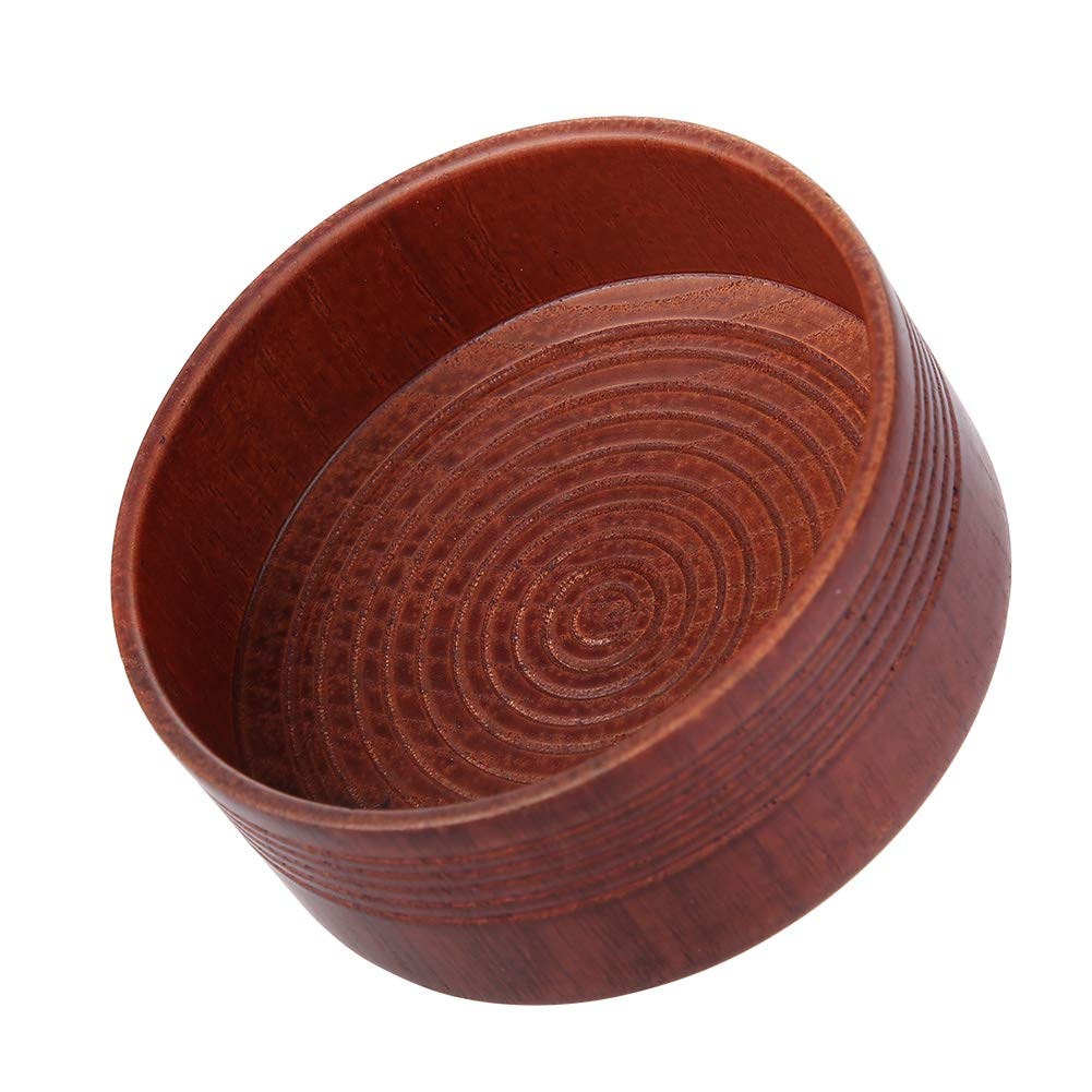 Premium Oak Wood Shaving Soap Bowl for Men - Portable Travel & Home Use Shaving Mug with Lid - Perfect for Wet Shaving, Beard Grooming & Barber Shop Essentials
