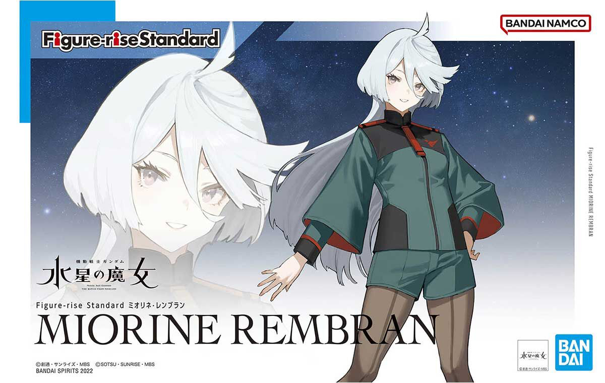 Figure Rise Standard Gundam The Witch From Mercury Miorine Rembrandt Model Kit - High-Quality Anime Action Figure for Collectors & Gundam Fans - Perfect for Display, Cosplay, and Gift Giving