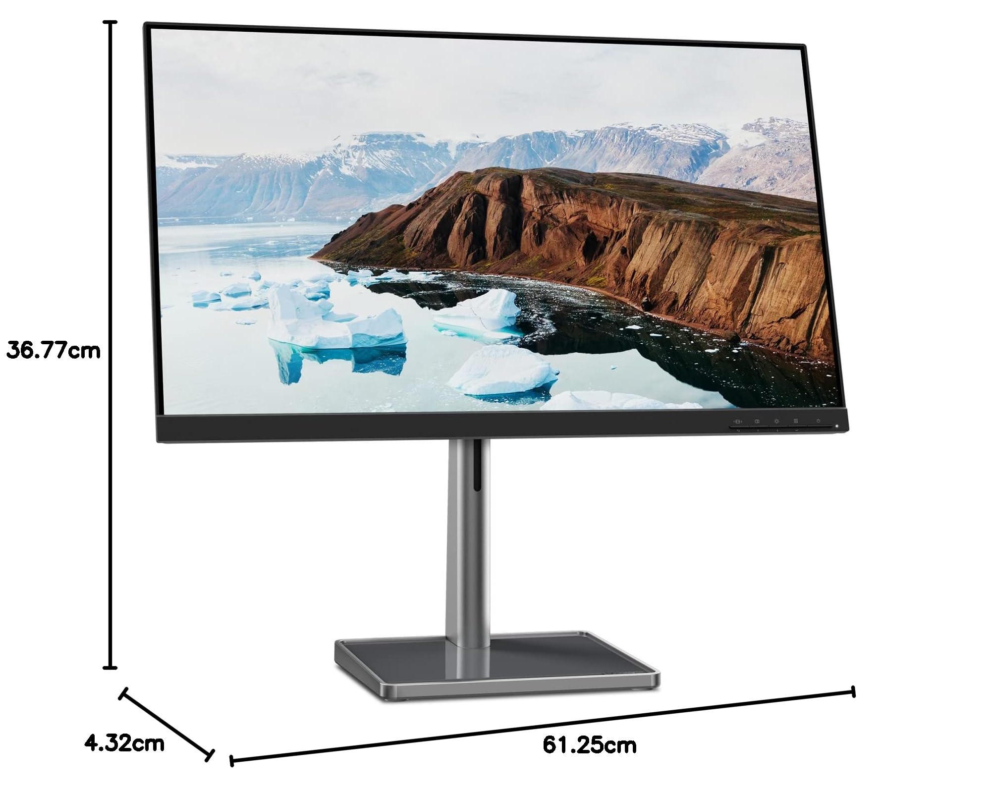 Lenovo L27m-30 27 Inch FHD IPS Monitor (1920x1080) - 75Hz Refresh Rate, 4ms Response Time, AMD FreeSync, HDMI/VGA/USB-C Ports, Built-in Speakers & Microphone - Adjustable Stand with Pivot & Metal Base - Includes Webcam & Eyesafe Technology - Perfect for Home Office, Gaming & Video Conferencing