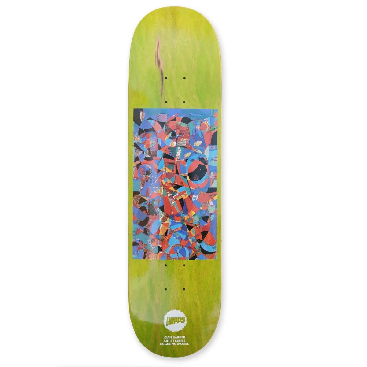Hopps Skateboards Eggeling Joan Barker Abstract Series Deck - Premium Skateboard for Street & Park Riding - Perfect for Skaters & Collectors