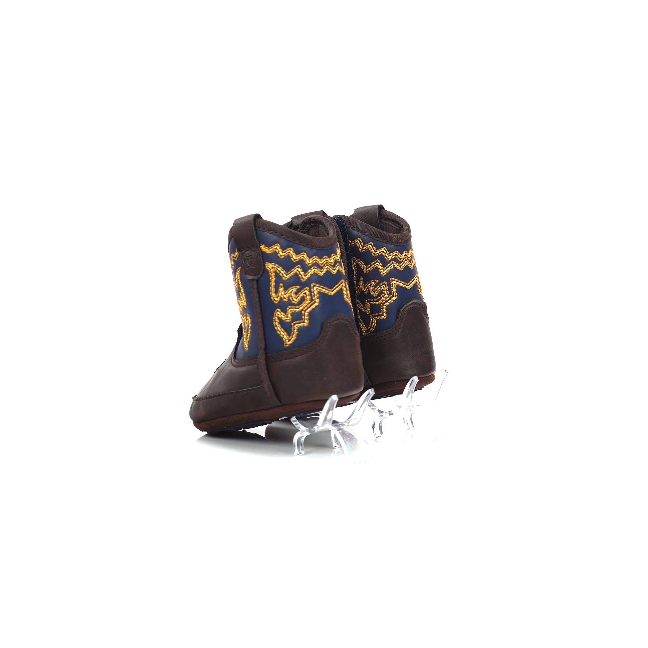 M&F Western Baby Boy's Cowboy Boots - Infant/Toddler Leather Boots for First Walkers | Perfect for Rodeo, Photoshoots & Western-Themed Events
