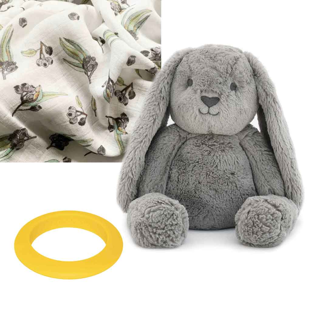 Sweet Boys Bunny Toy Hamper - Adorable Plush Storage Basket for Kids Room Organization | Perfect for Nursery, Playroom & Baby Shower Gifts
