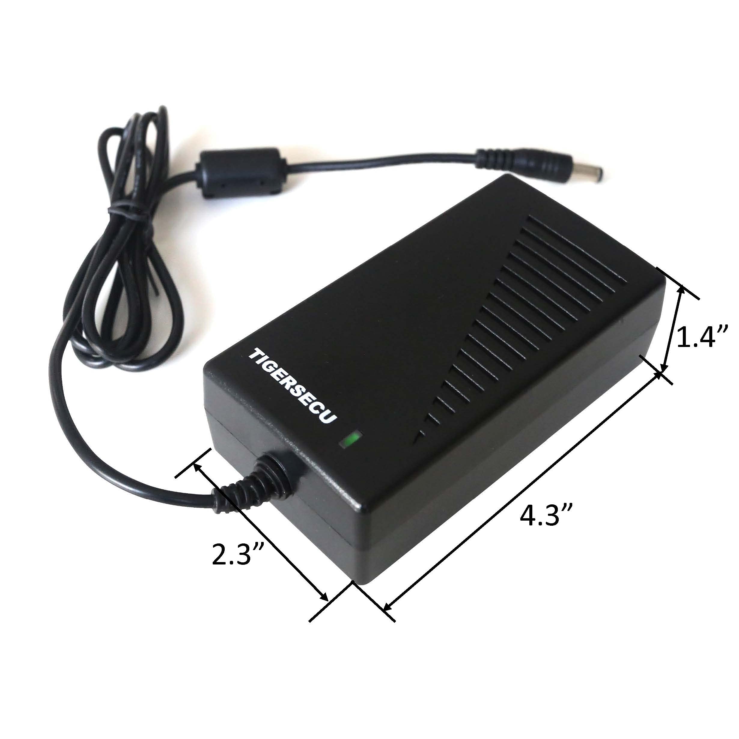TIGERSECU 12V 5A Security Camera Power Adapter with 9-Way Splitter - 100V-240V 2.1x5.5mm Power Supply for Lorex, Samsung, Q-See, Night Owl, Swann, Annke IP & BNC Cameras - Ideal for Home & Business Surveillance Systems