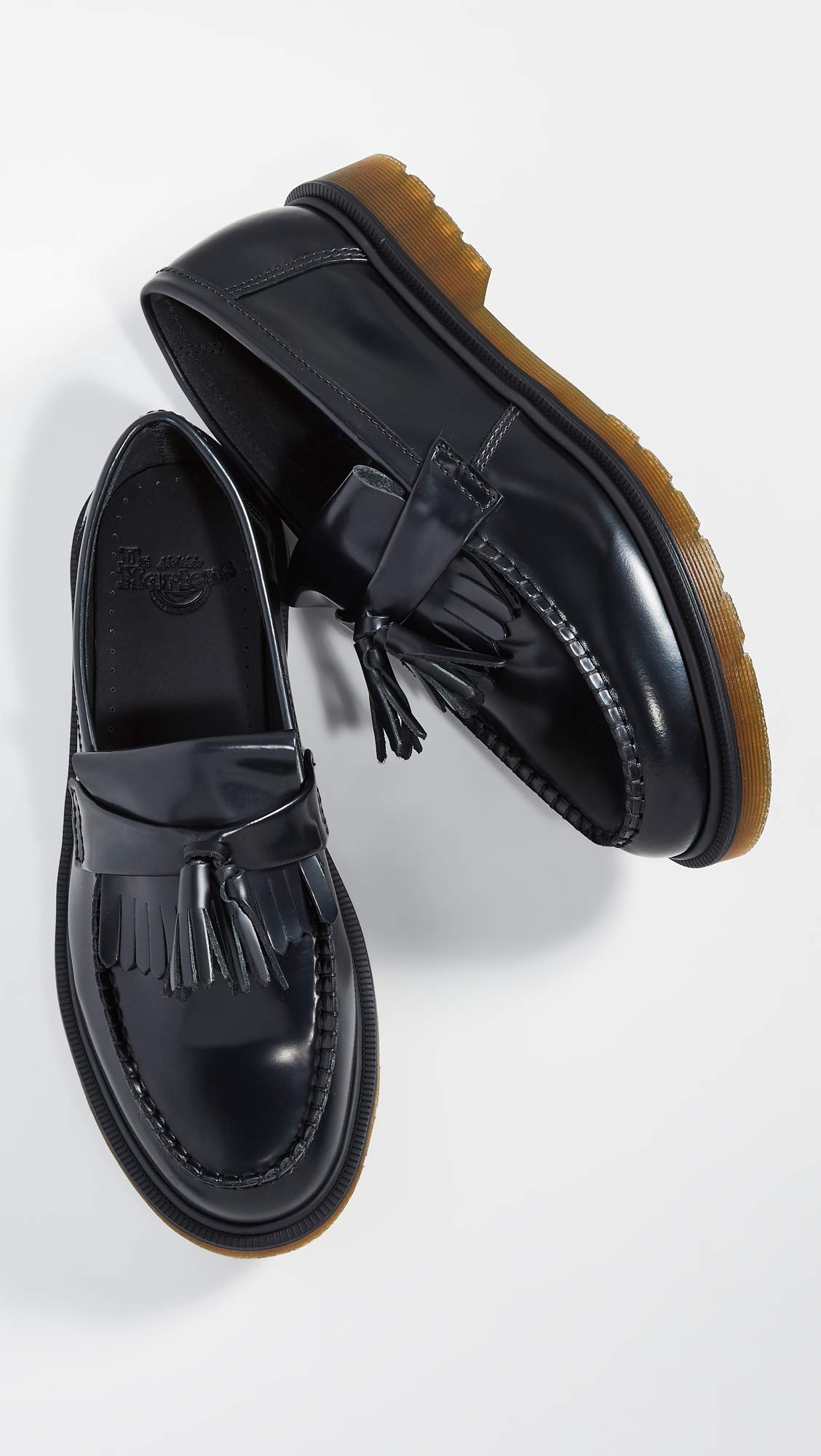 Dr. Martens Unisex Adrian Smooth Leather Tassel Loafers - Comfortable Slip-On Shoes for Men & Women | Perfect for Office, Casual Wear & Travel