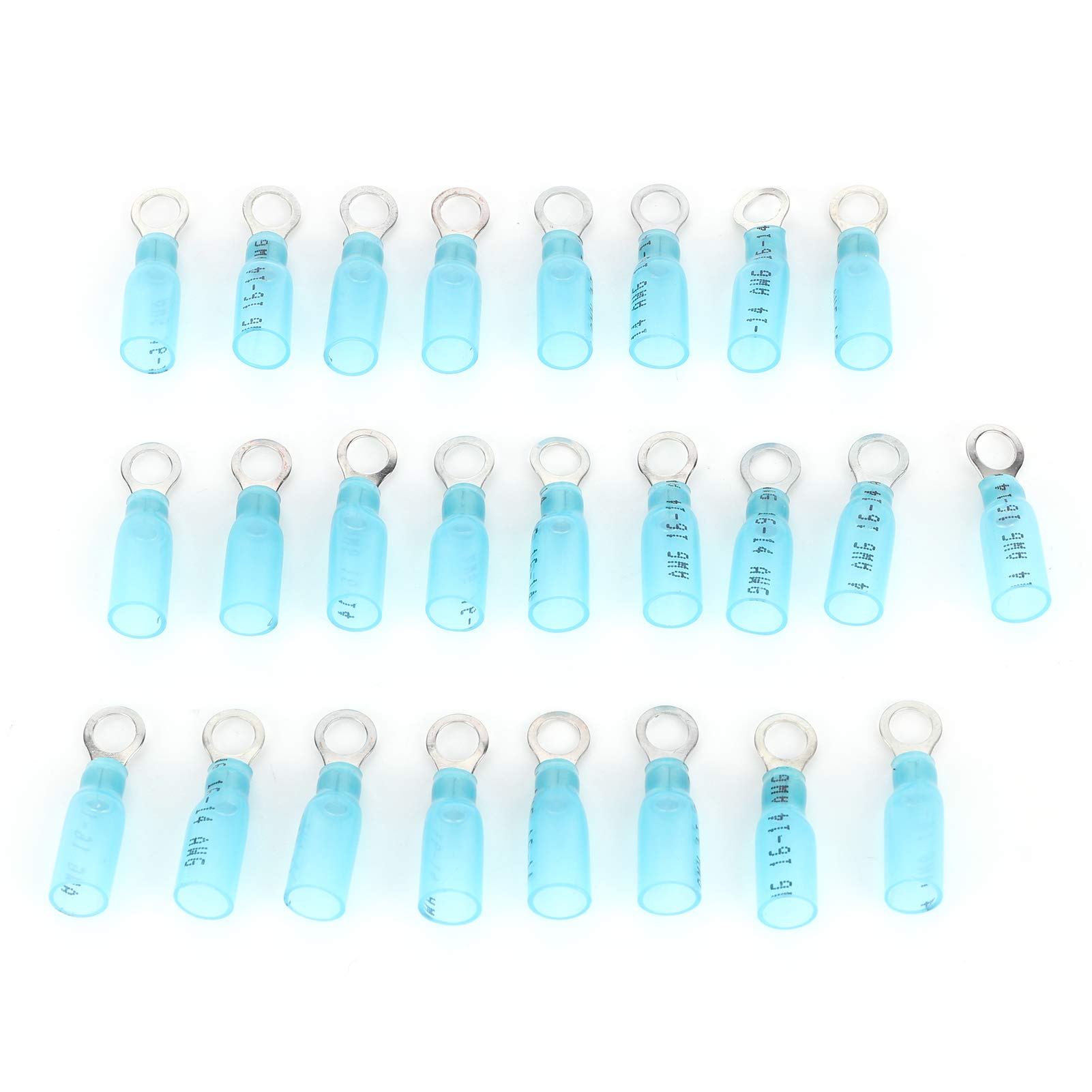 25PCS Heat Shrink Wire Connectors - 1/5 Inch Electrical Quick Splice Terminals with High Conductivity for Automotive, Marine & Home Wiring Repairs