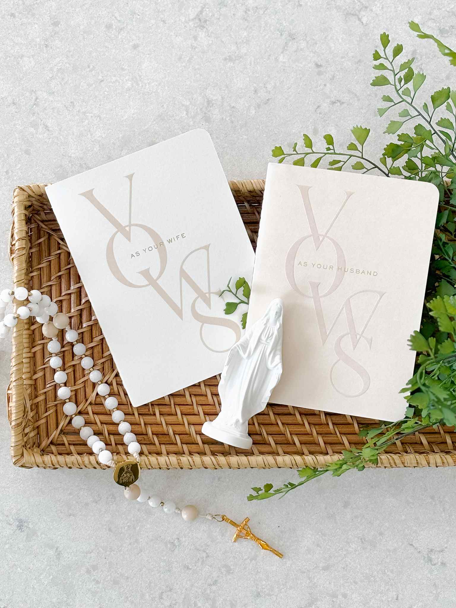 Book of Vows - Set of Two Wedding Vow Books for Couples | Romantic Ceremony Keepsake for Brides & Grooms