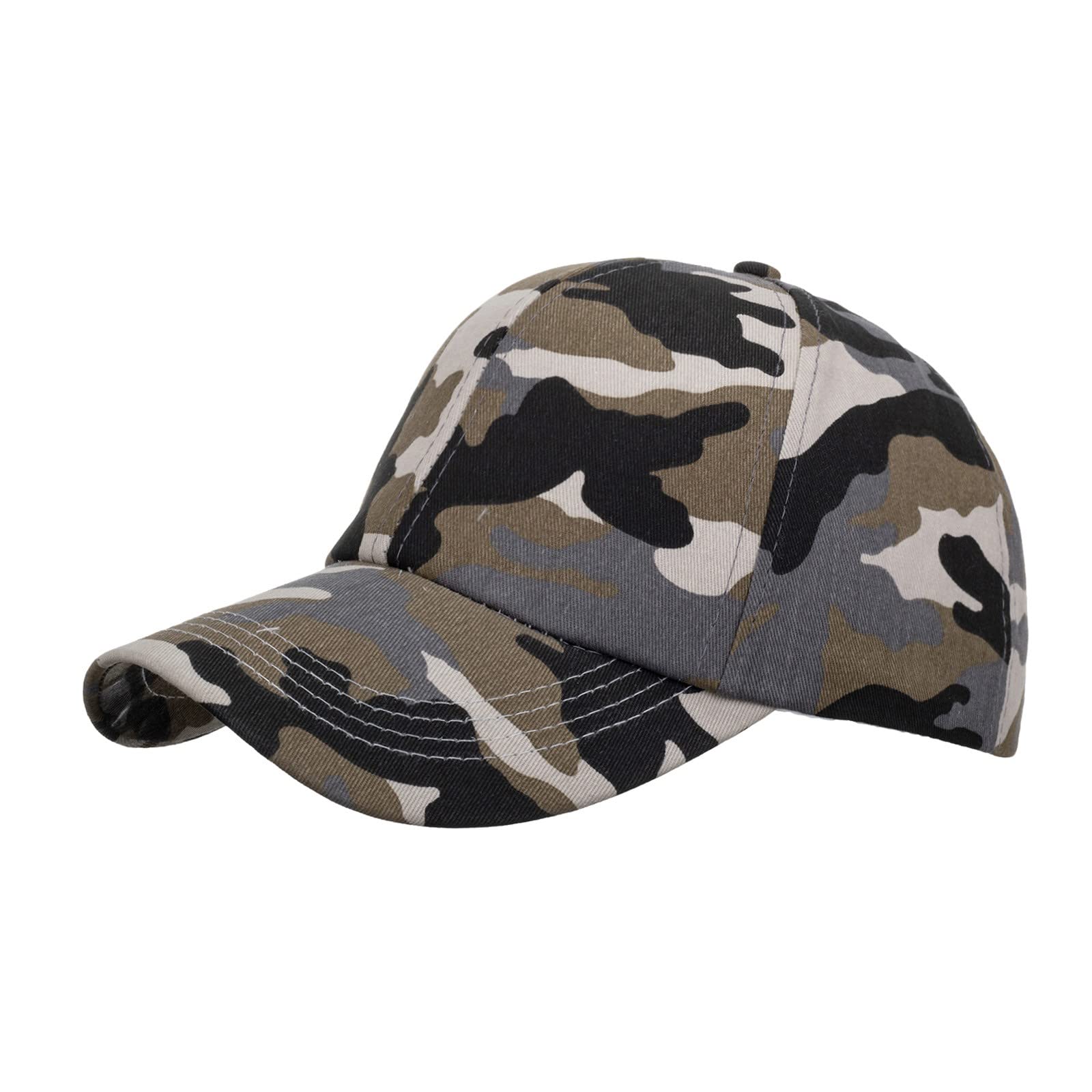 Men's & Women's Breathable Camouflage Baseball Cap - Adjustable Unstructured Hip Hop Sun Hat for Beach, Sports & Outdoor Activities