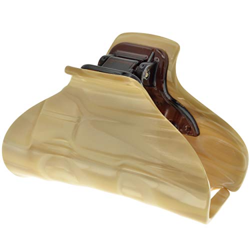 Camila Paris CP2125 French Hair Clip for Women - Handmade Beige Hair Claw Clip for Thick Hair, Strong Hold No Slip Grip | Fashion Hair Accessories for Women & Girls | Made in France | Perfect for Work, Weddings & Everyday Styling